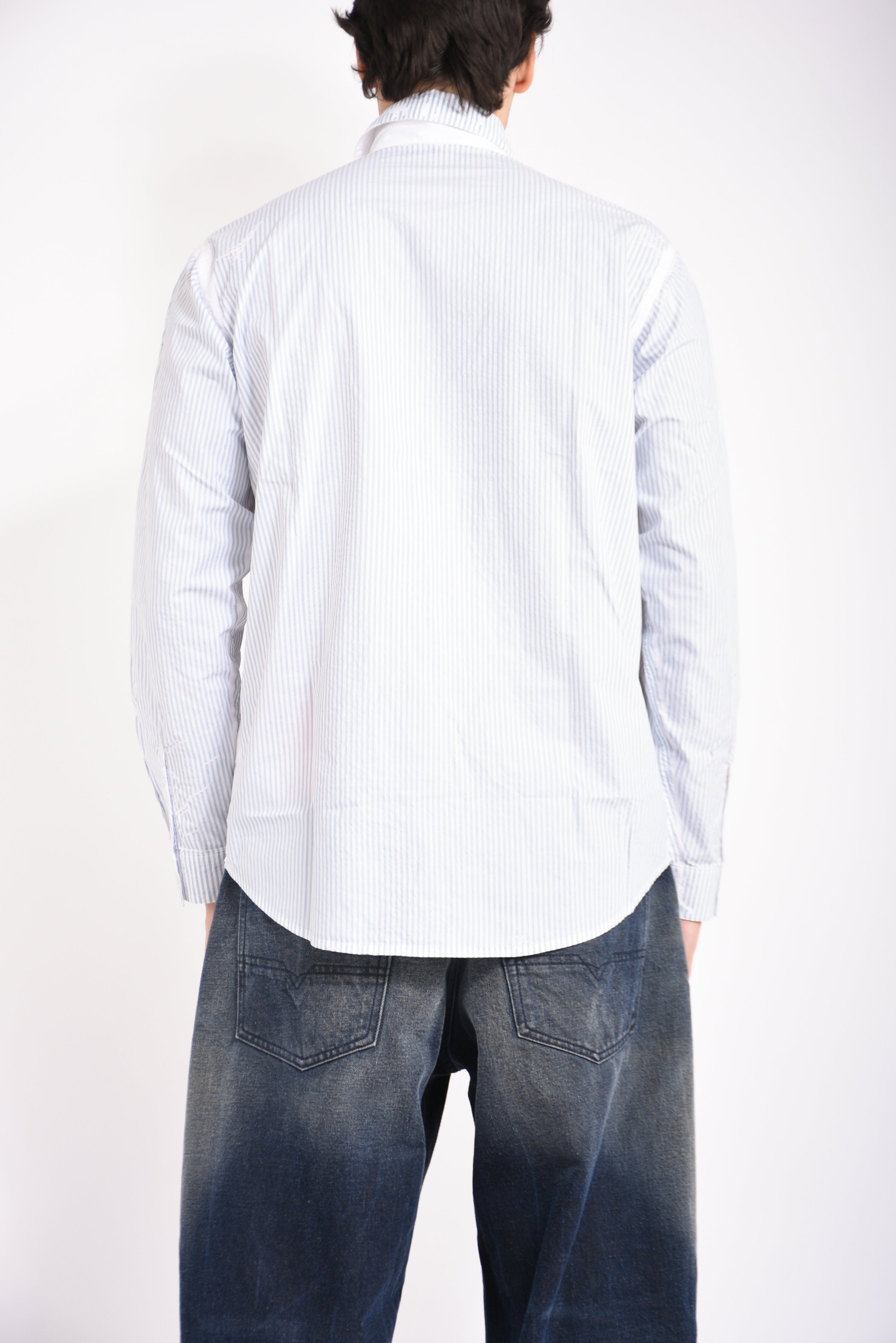 Camicia in popeline a righe