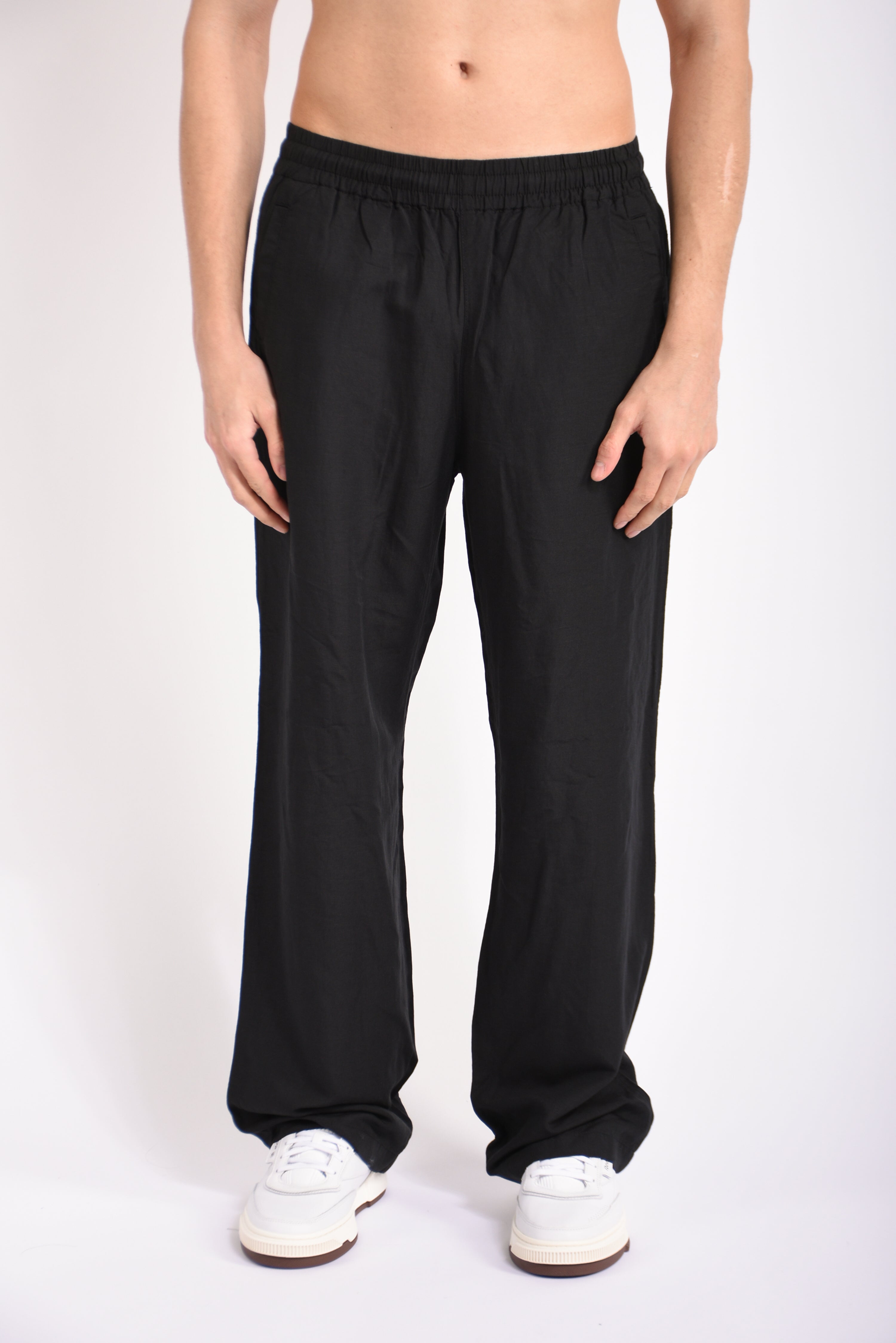 Pantaloni THECK in misto lino
