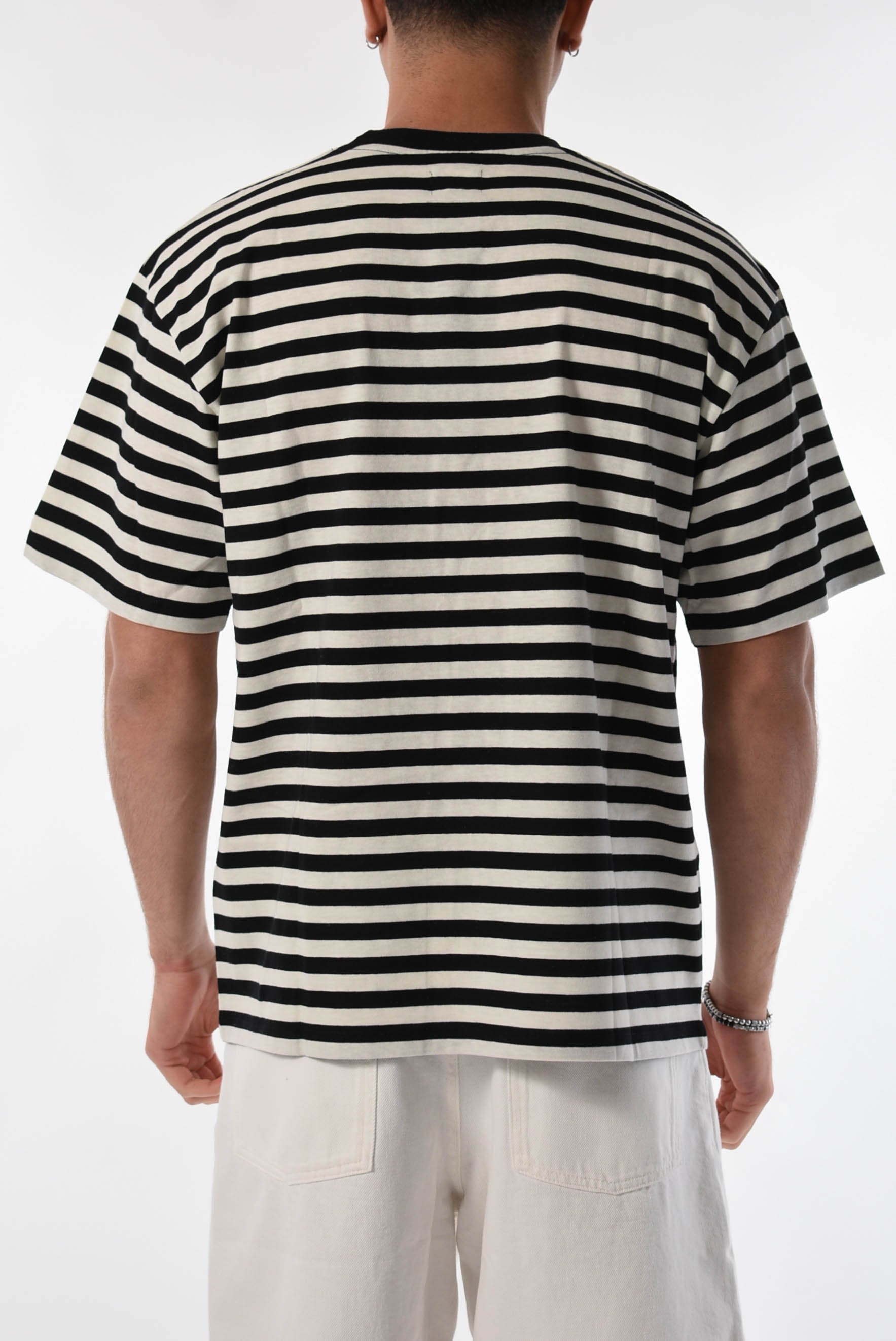 EDWIN T-shirt rigata in cotone