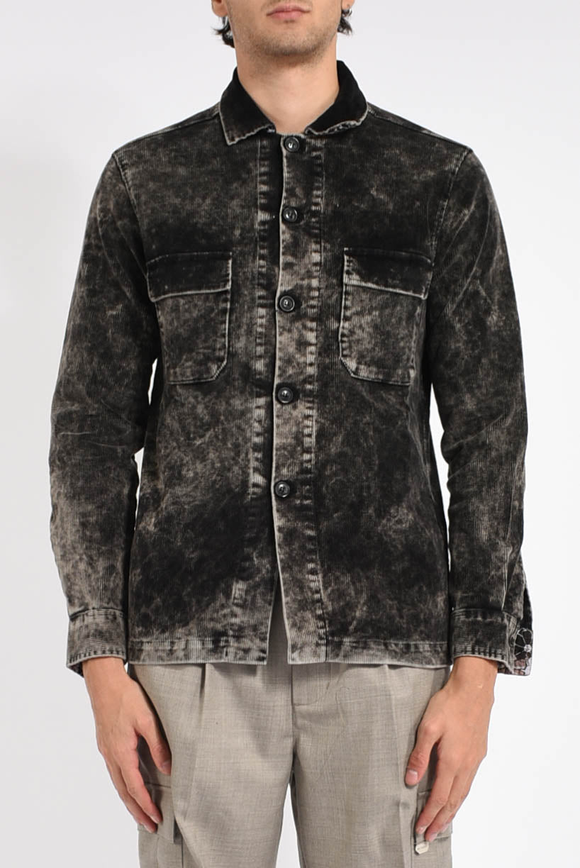 Overshirt in velluto a coste