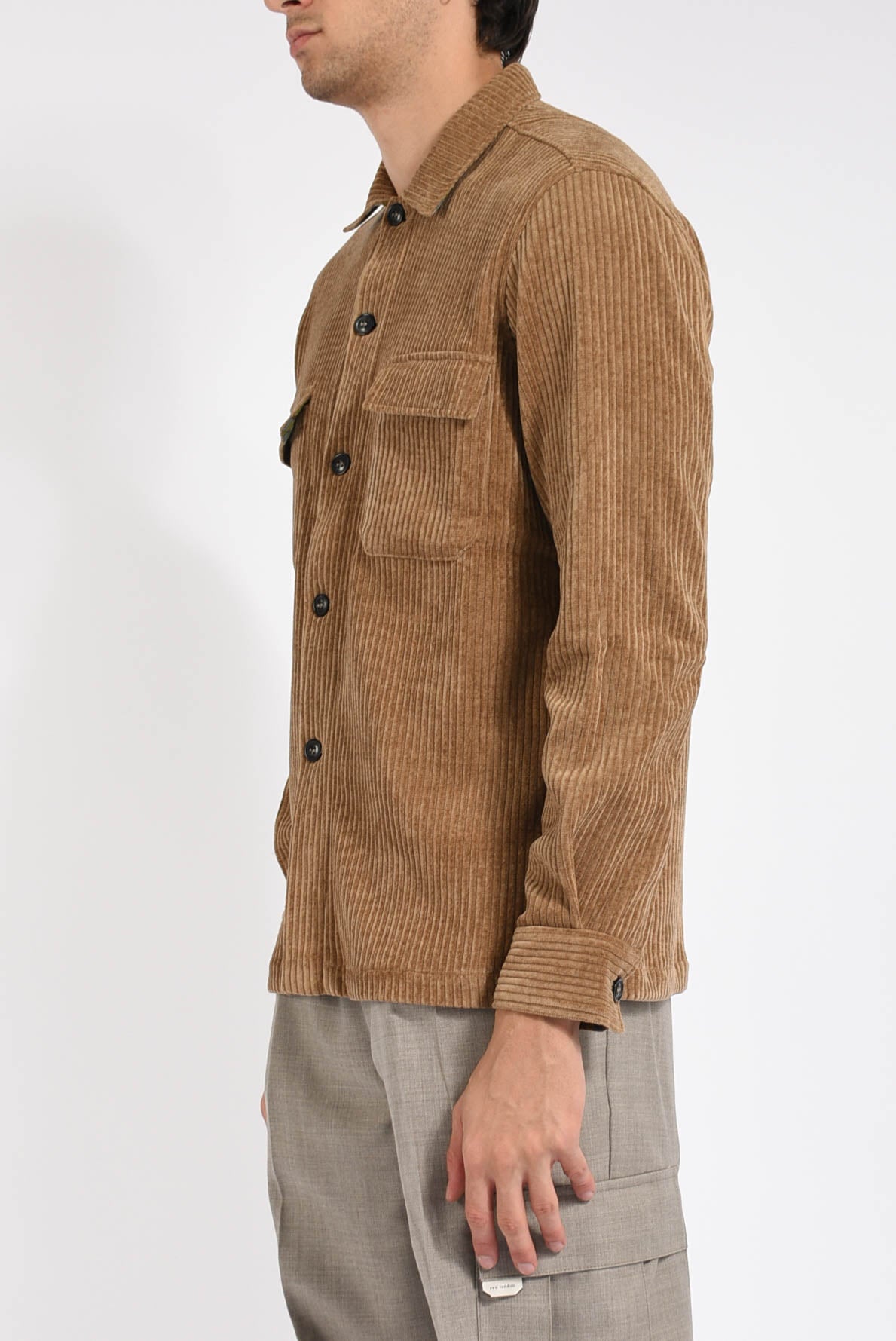 Overshirt in velluto a coste