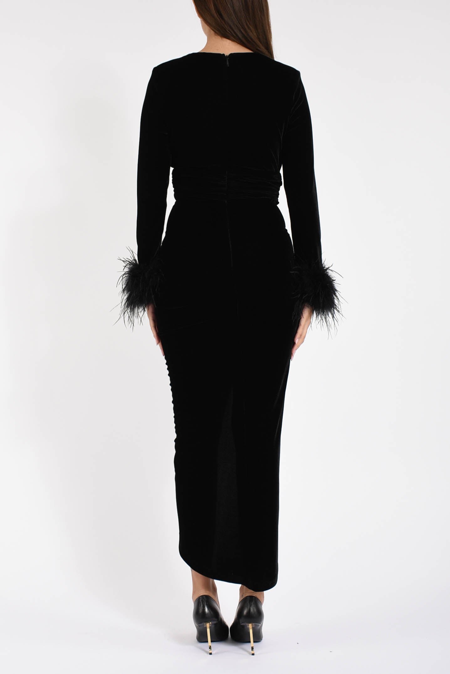 abito midi in velluto tamara