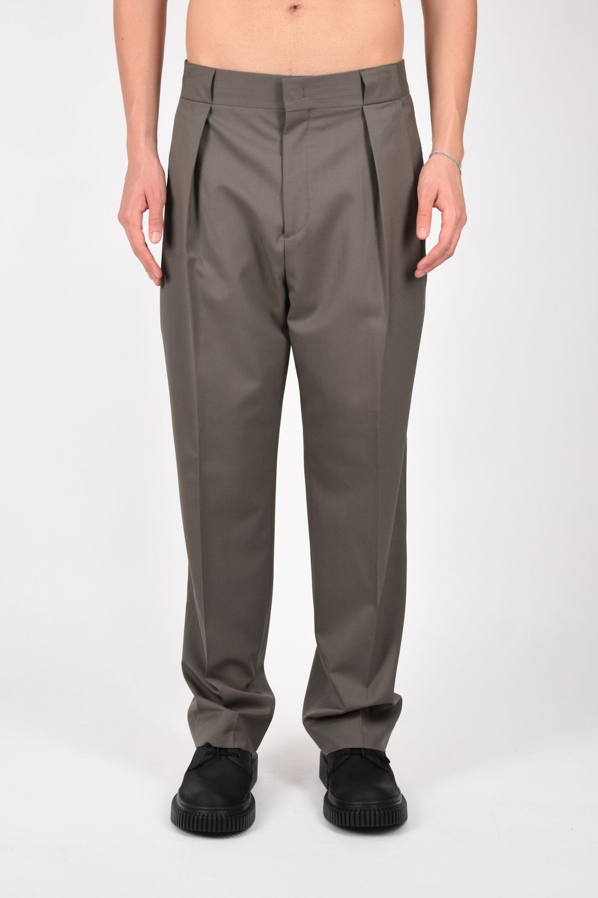 Pantaloni TEO in fresco lana BA-TEO47-MLR