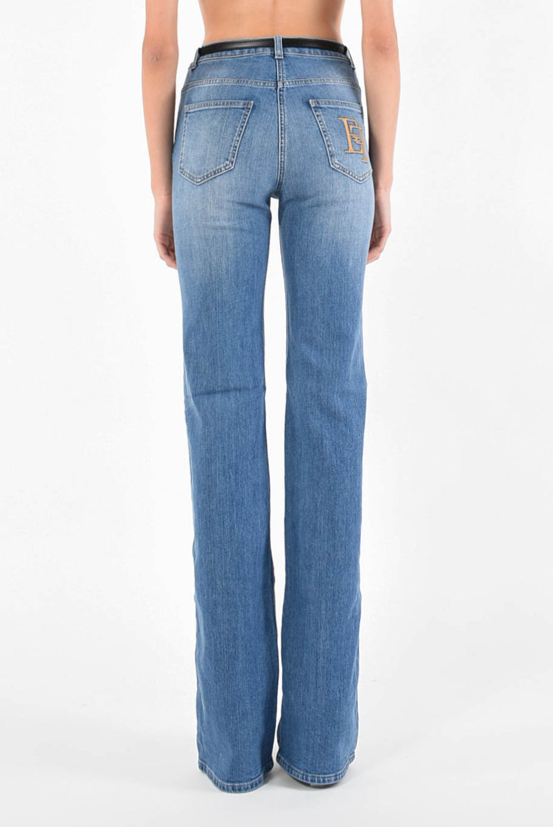 ELISABETTA FRANCHI jeans a zampa