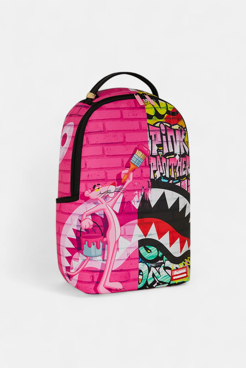 zaino Pink Panther Painting Over Graffiti