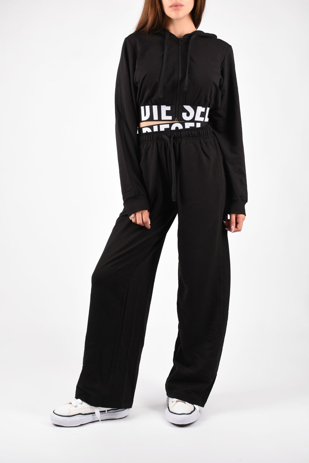 Pantaloni jogger con fascia logo LESLIE D-POP A208760IKBJ
