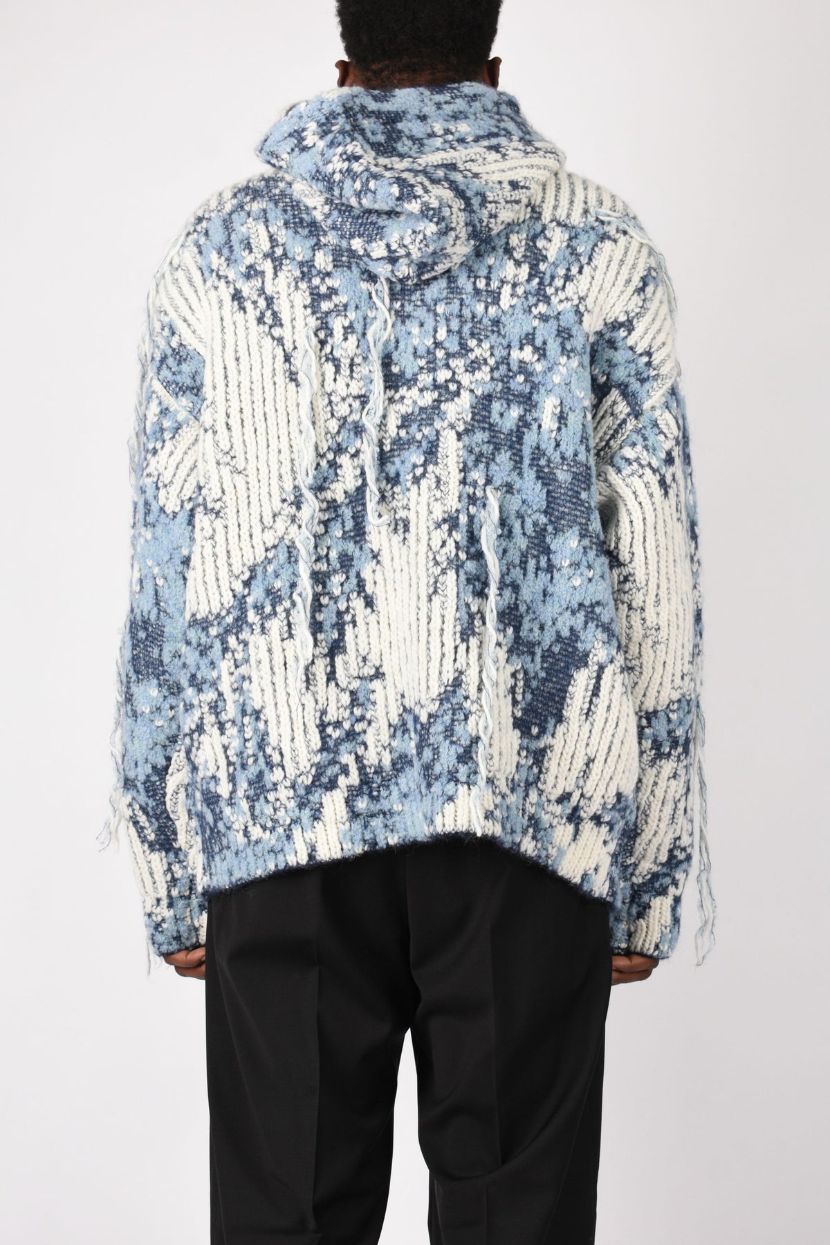 Felpa over in lana jacquard F6LAMAKH075