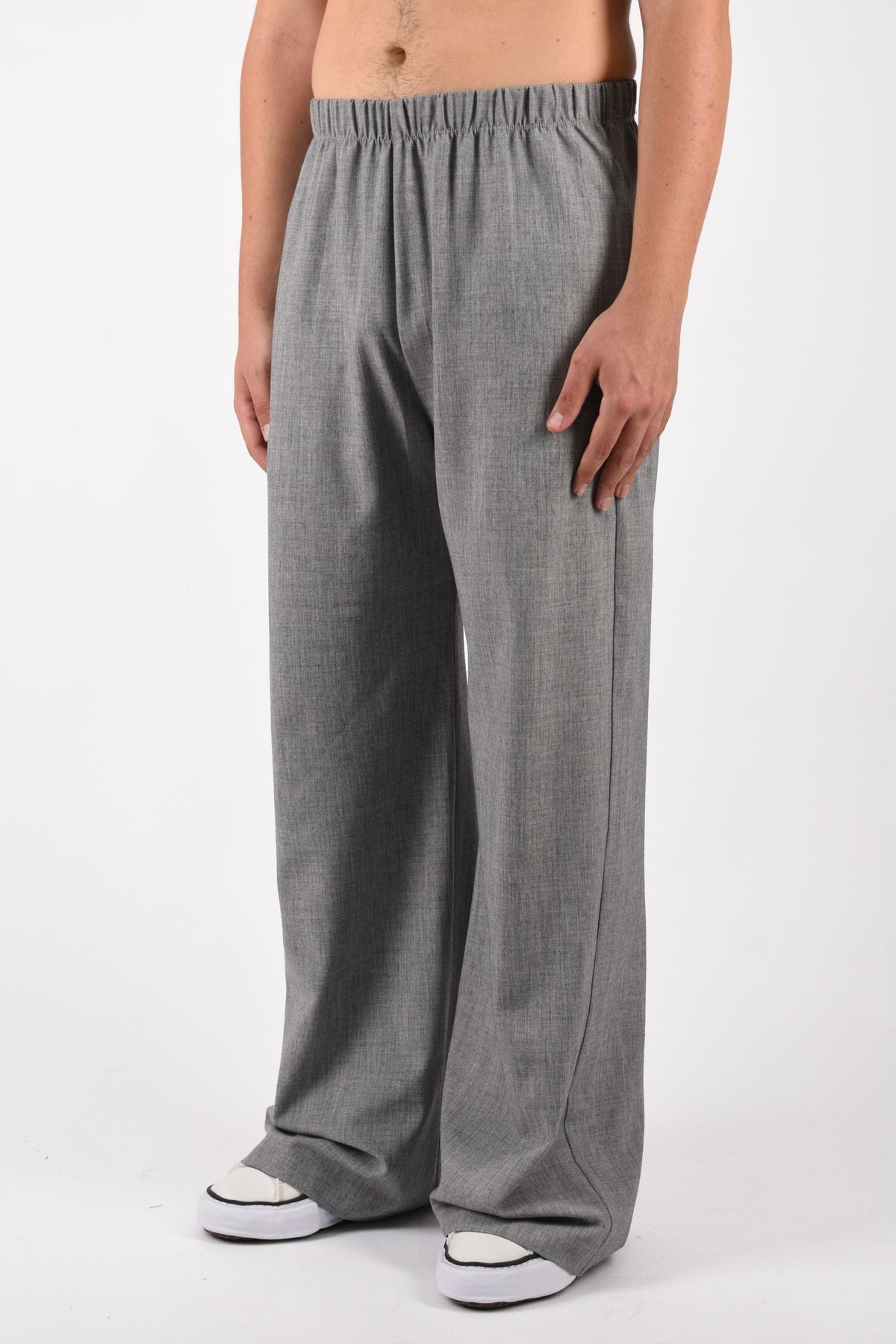 Pantaloni wide in flannel NUW26304