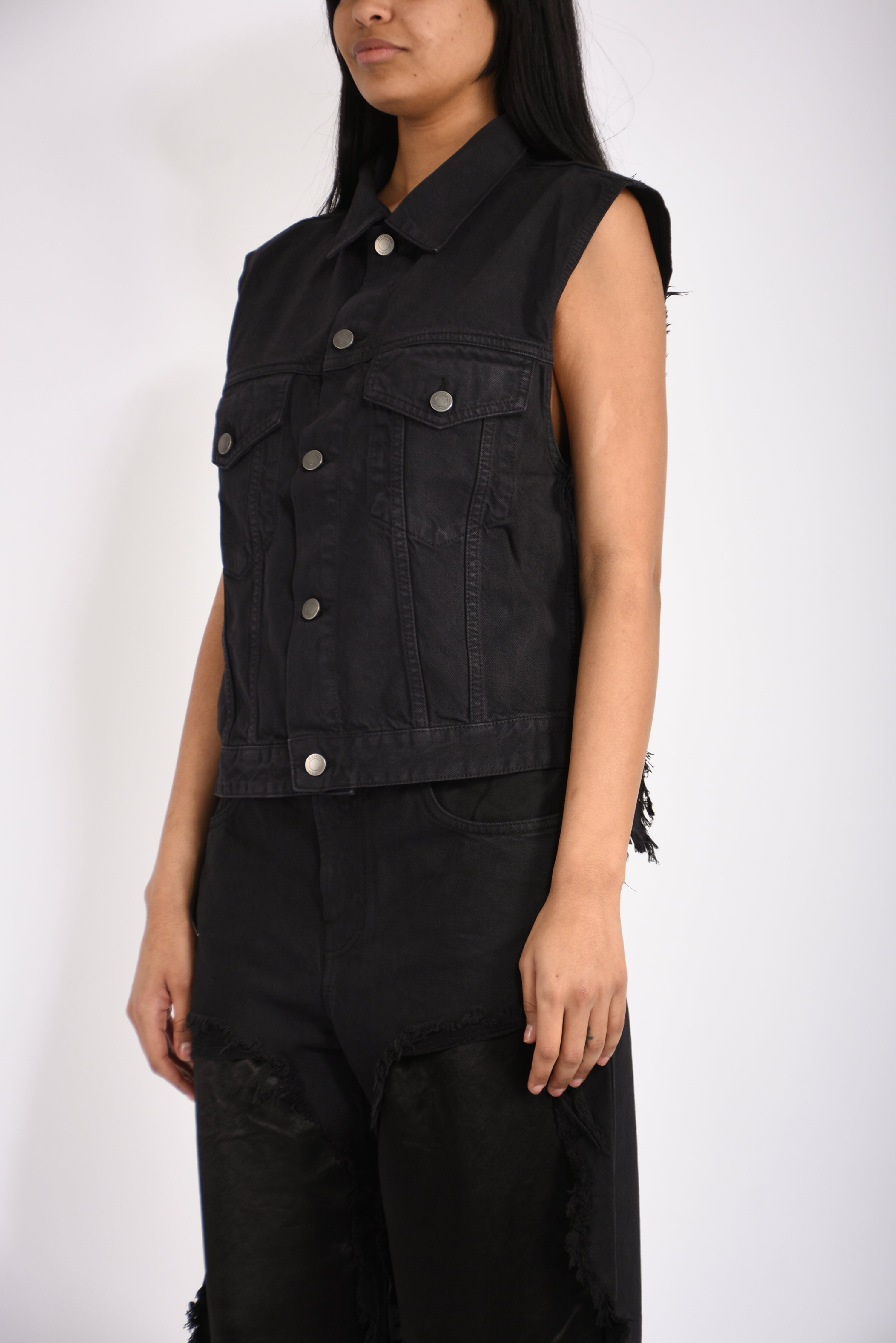 gilet ryder satin blue