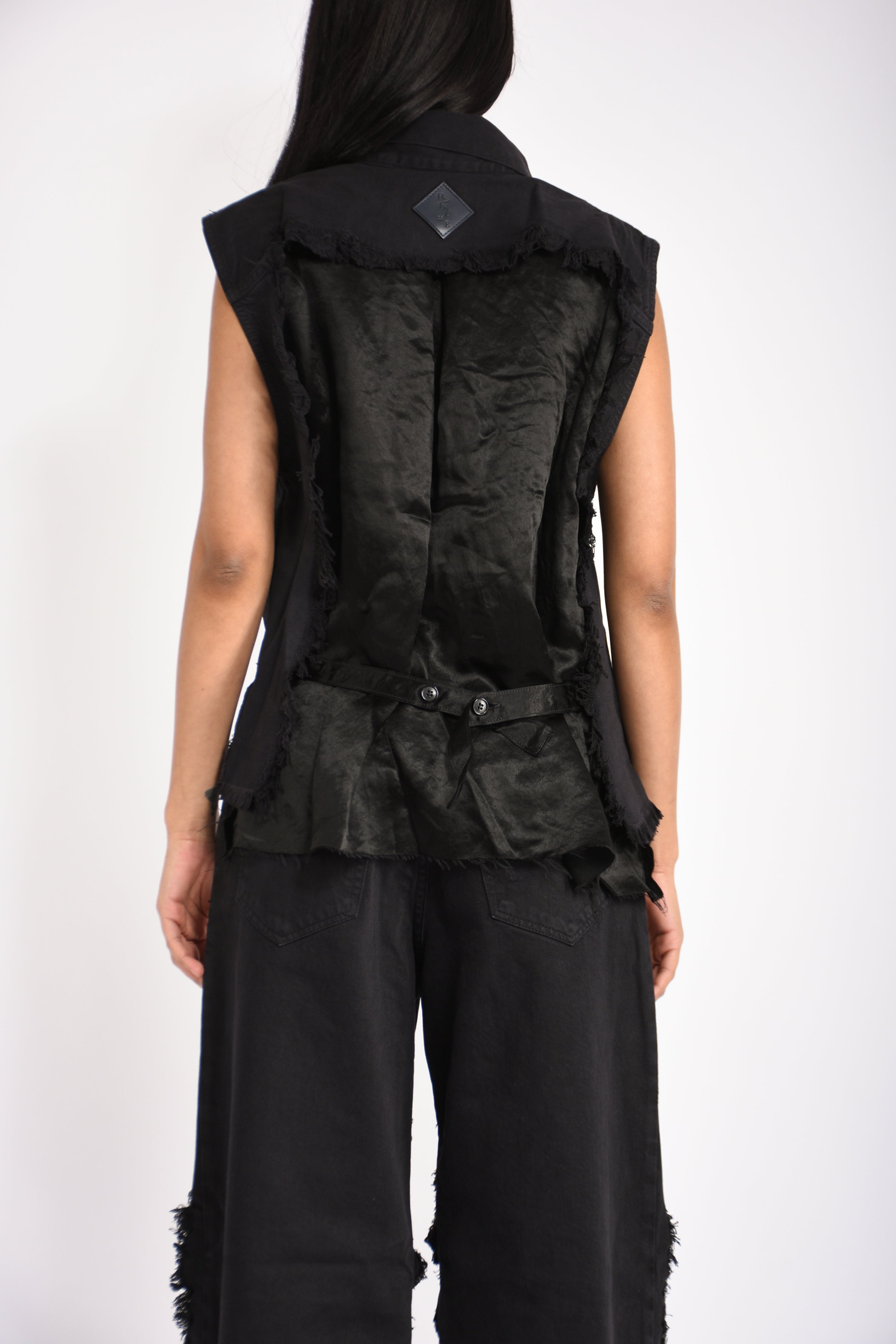 gilet ryder satin blue