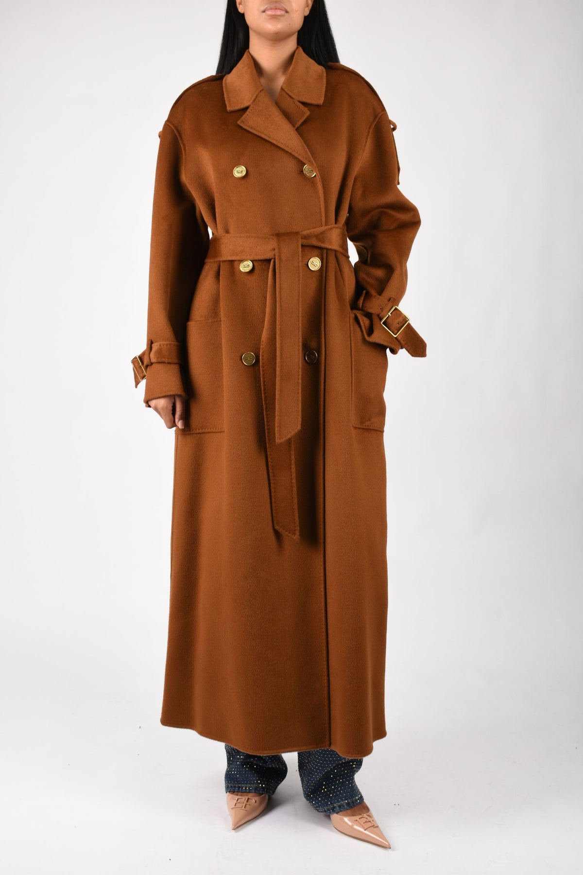 cappotto in lana double doppiopetto CP02D66E2