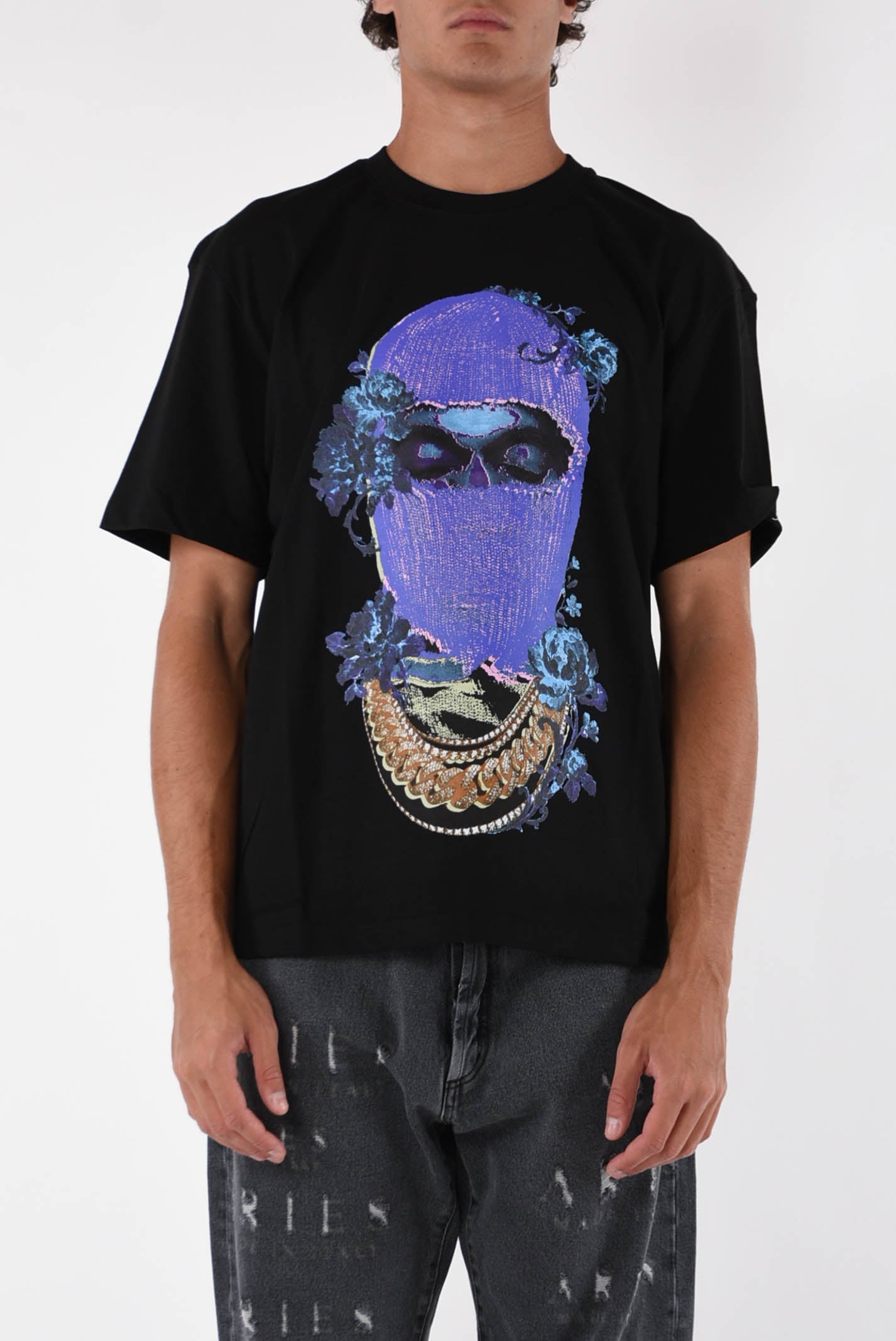 IH NOM UH NIT T-shirt MASK black roses