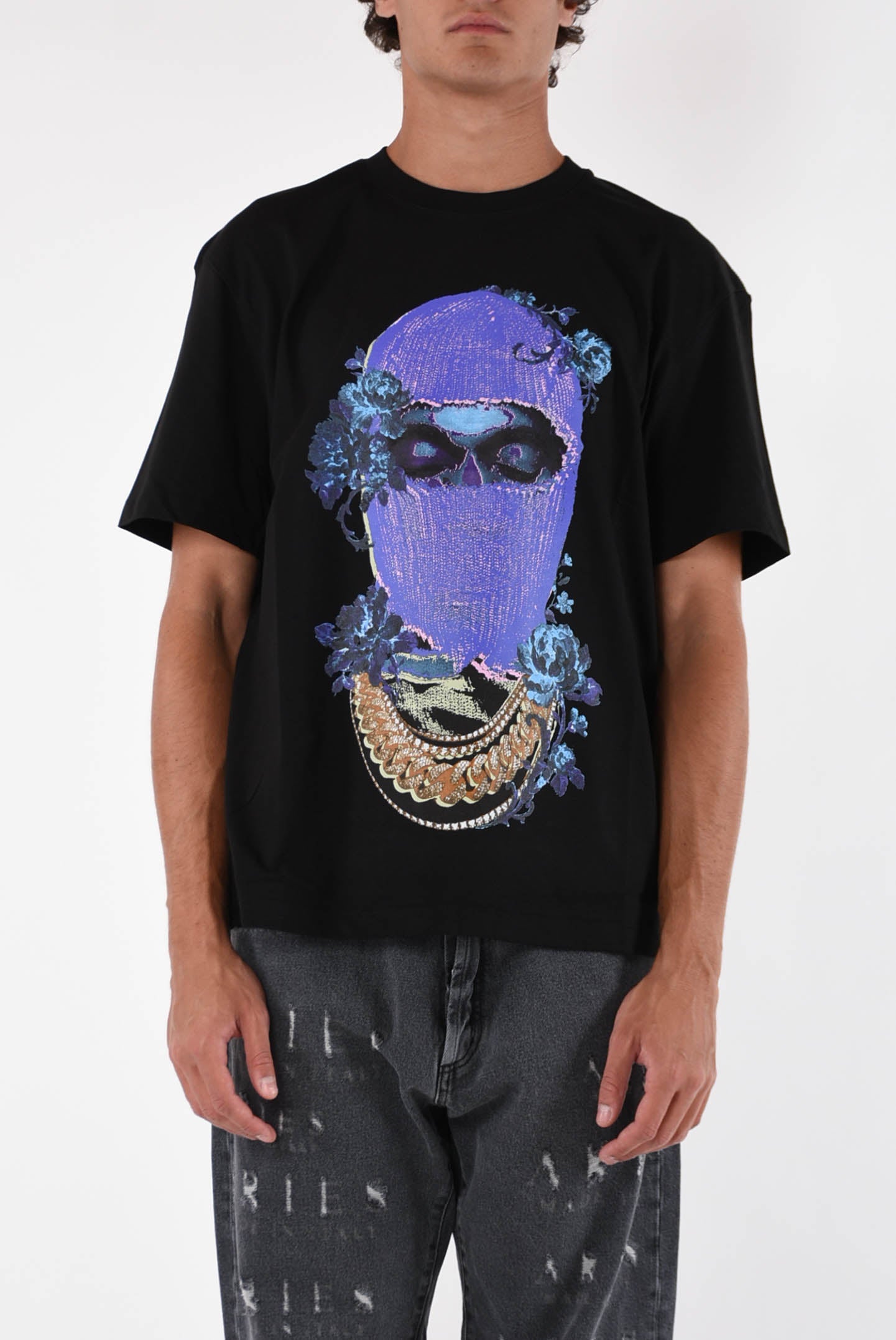 IH NOM UH NIT T-shirt MASK black roses