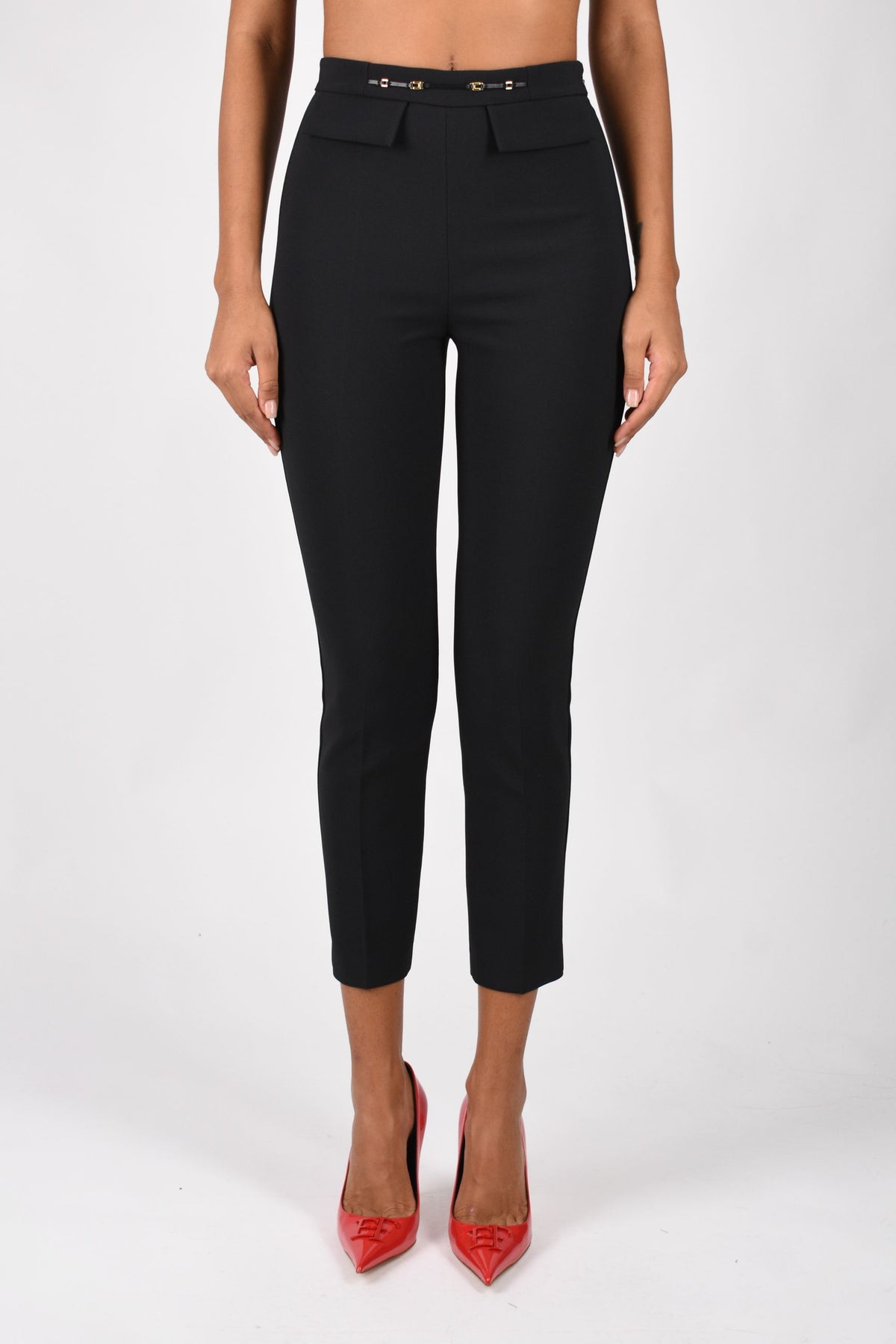 Pantaloni in doppio crêpe stretch PA19566E2