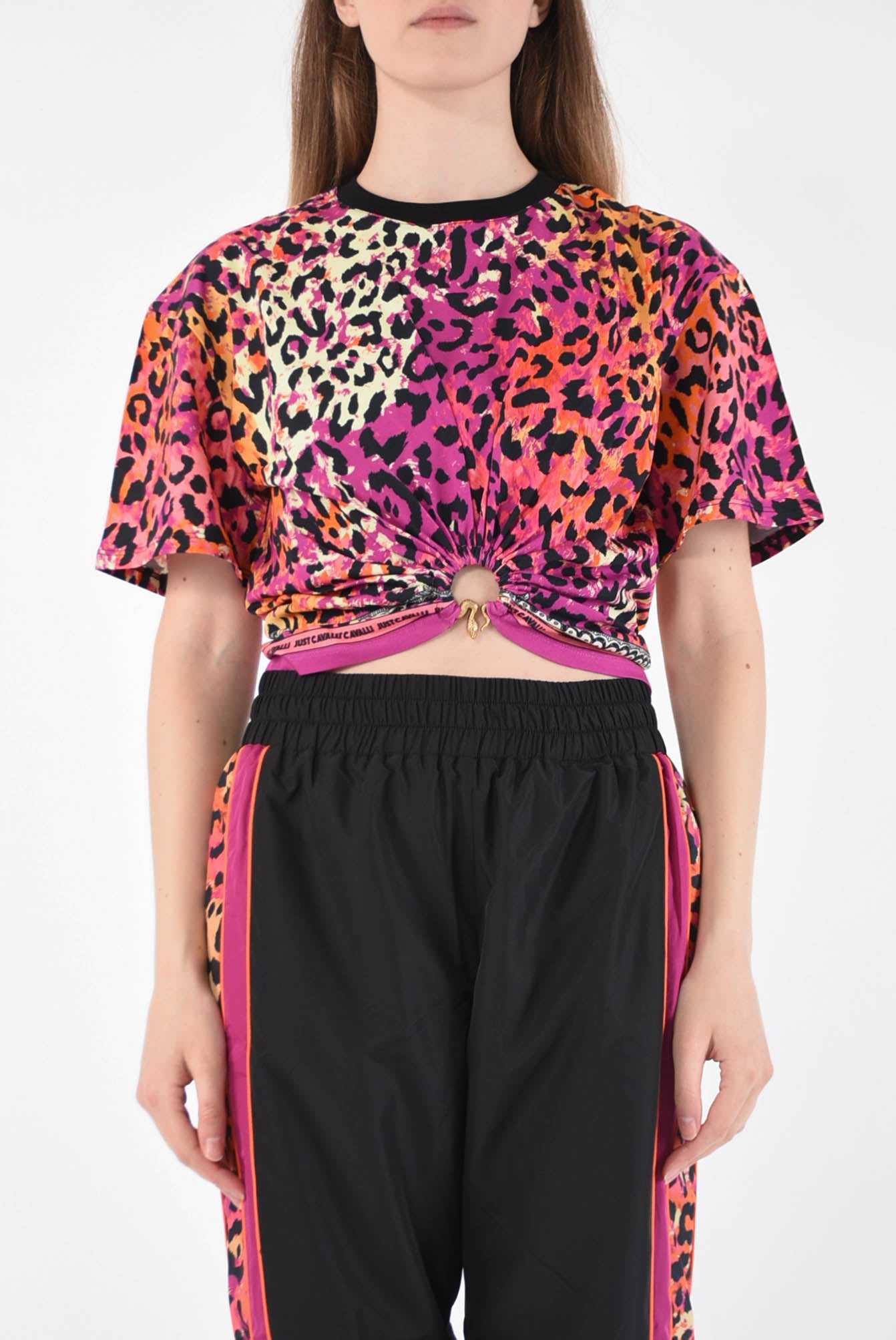 JUST CAVALLI t-shirt con stampa animalier