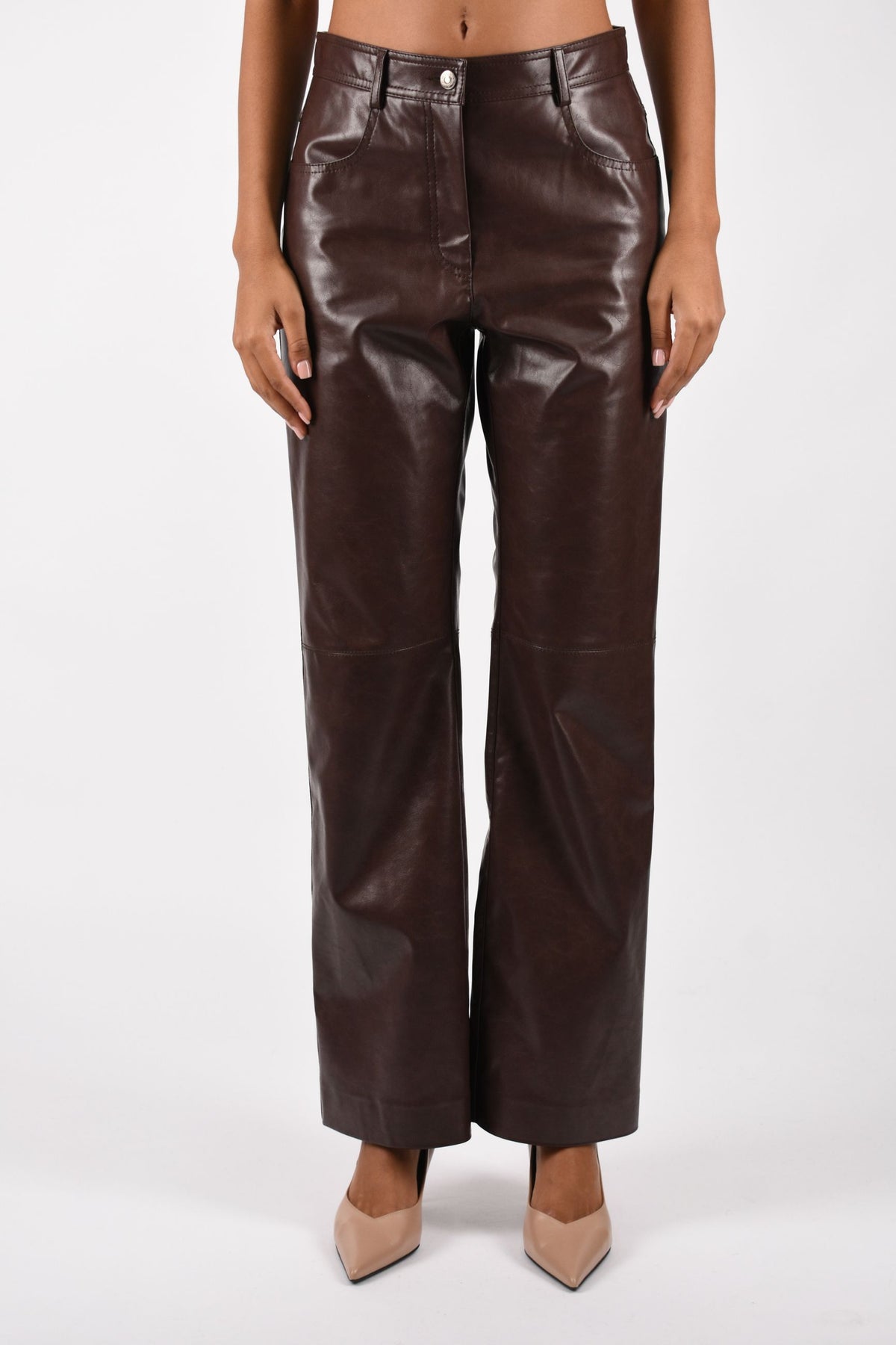 Pantaloni in ecopelle 4141MDP06267616