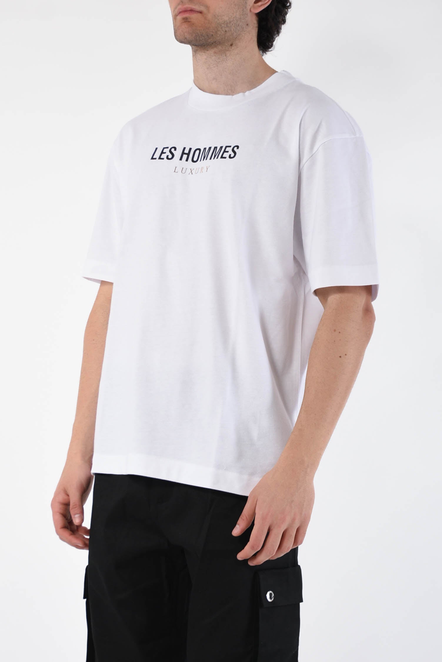 LES HOMMES T-shirt in cotone