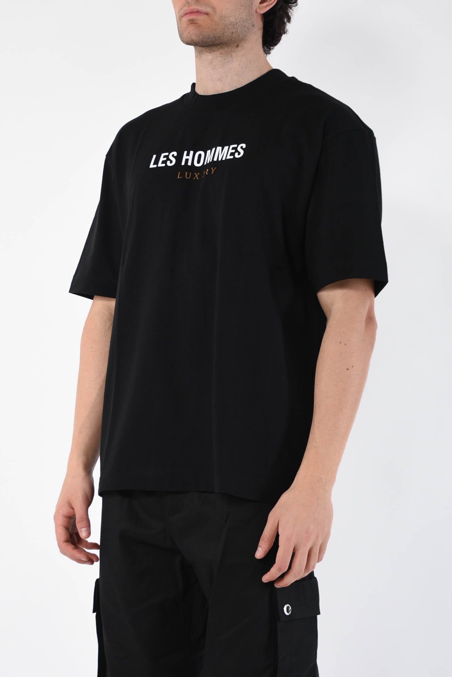 LES HOMMES T-shirt in cotone