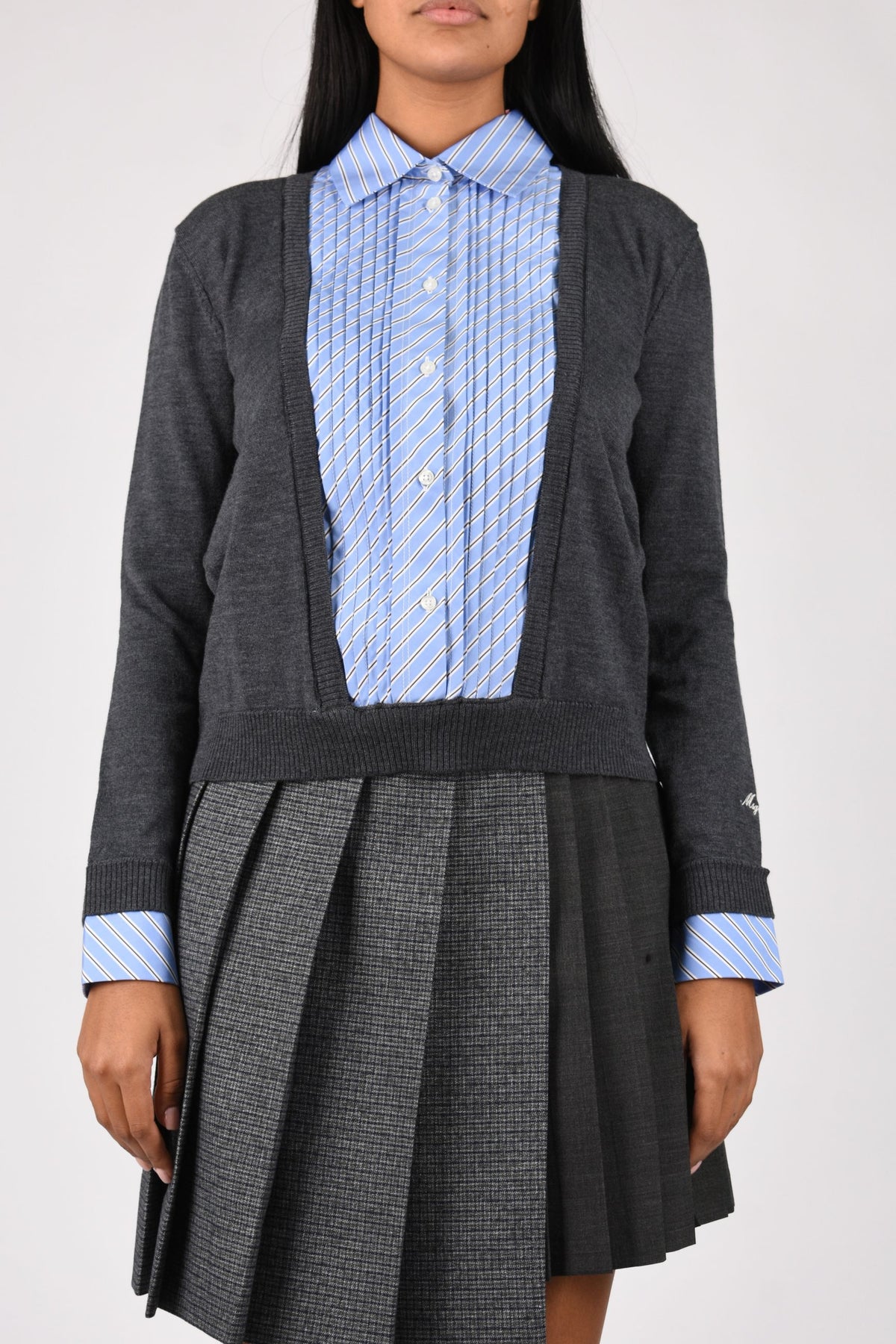 Maglia in lana con dettaglio layering 4141MDM190267775
