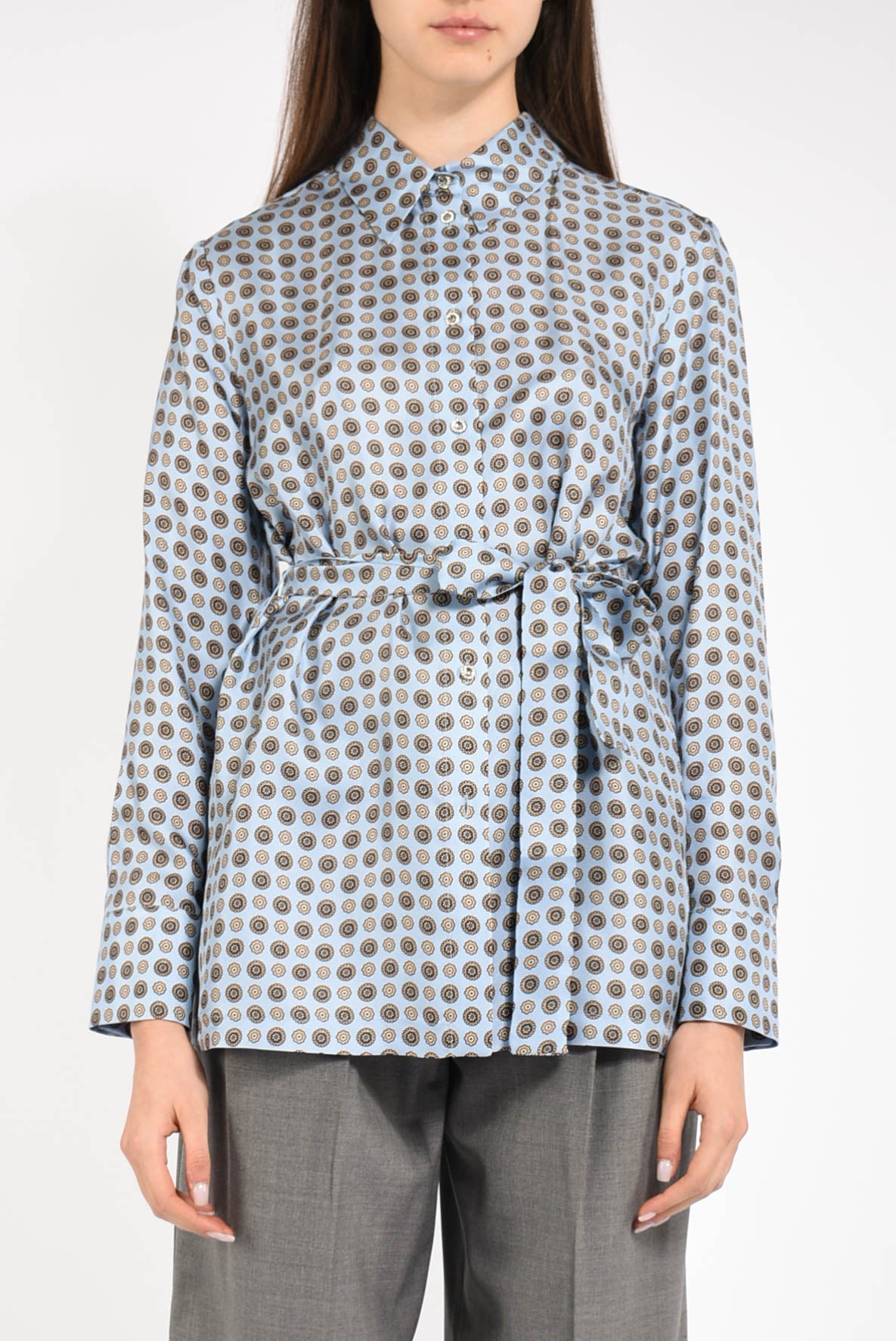 camicia in seta modello boccale