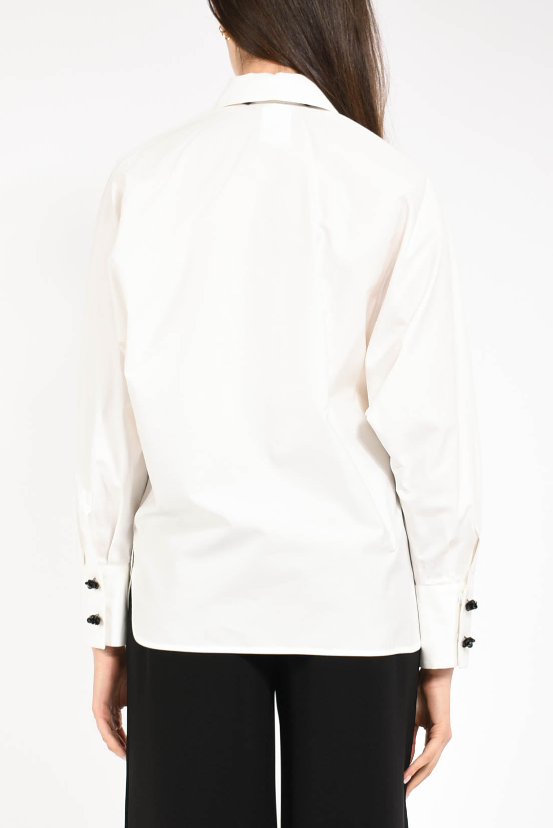 camicia in popeline modello roll