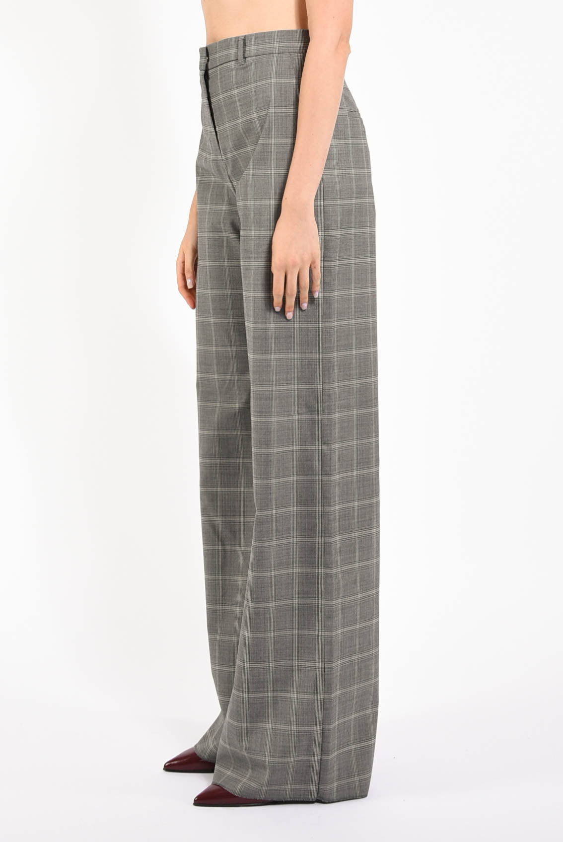 pantaloni in lana modello mazurca