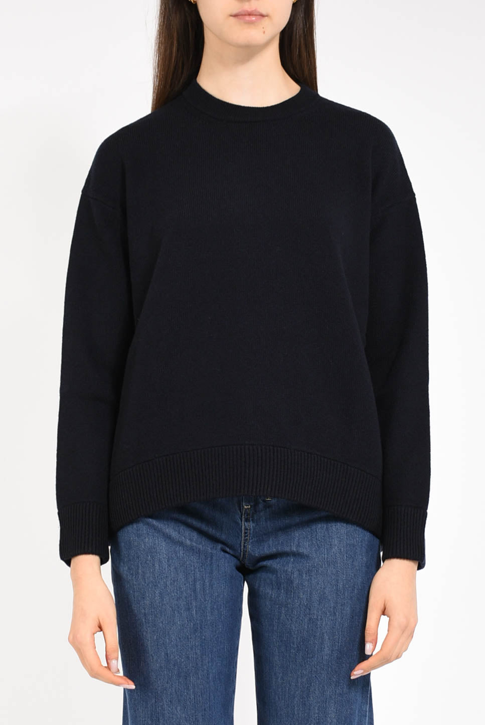 maglia oversize in lana modello ottavo