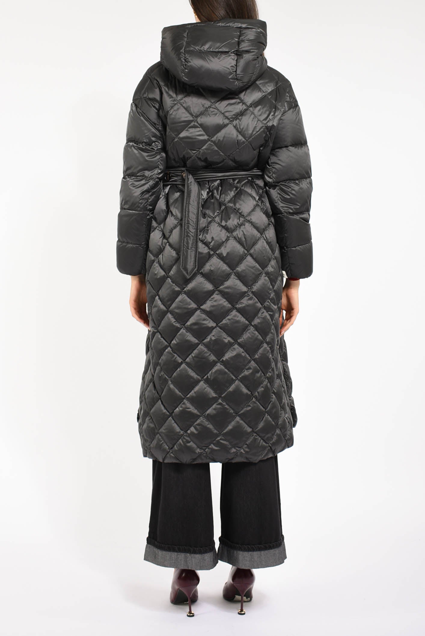 piumino lungo in tela modello trepar