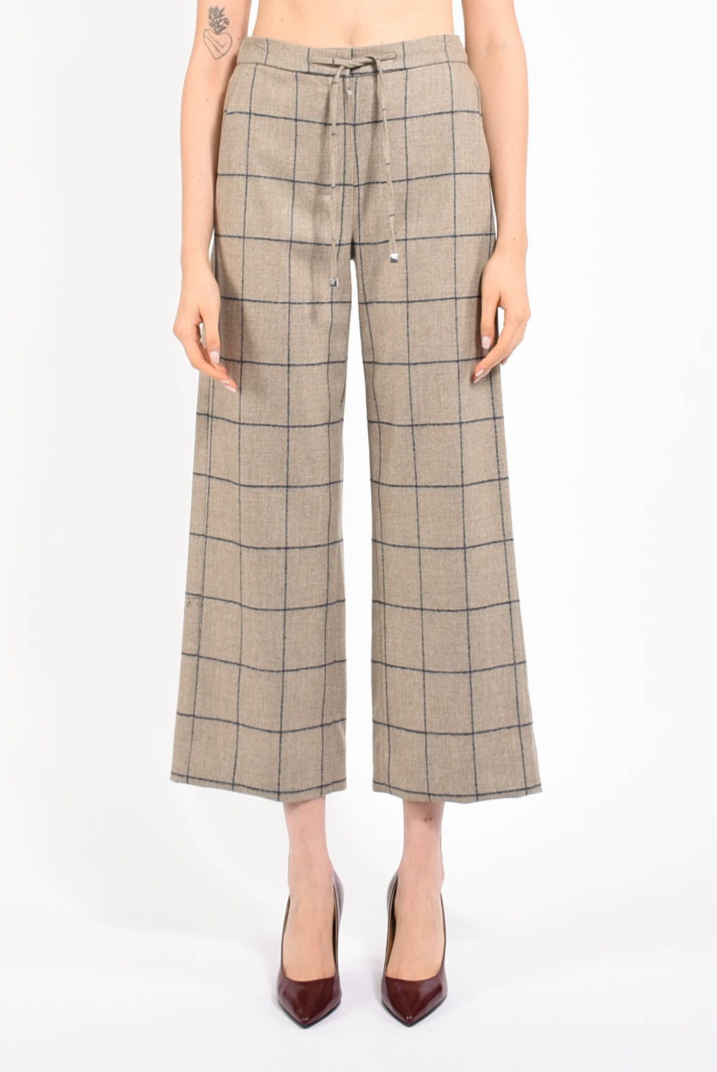 pantaloni in lana modello sfinge