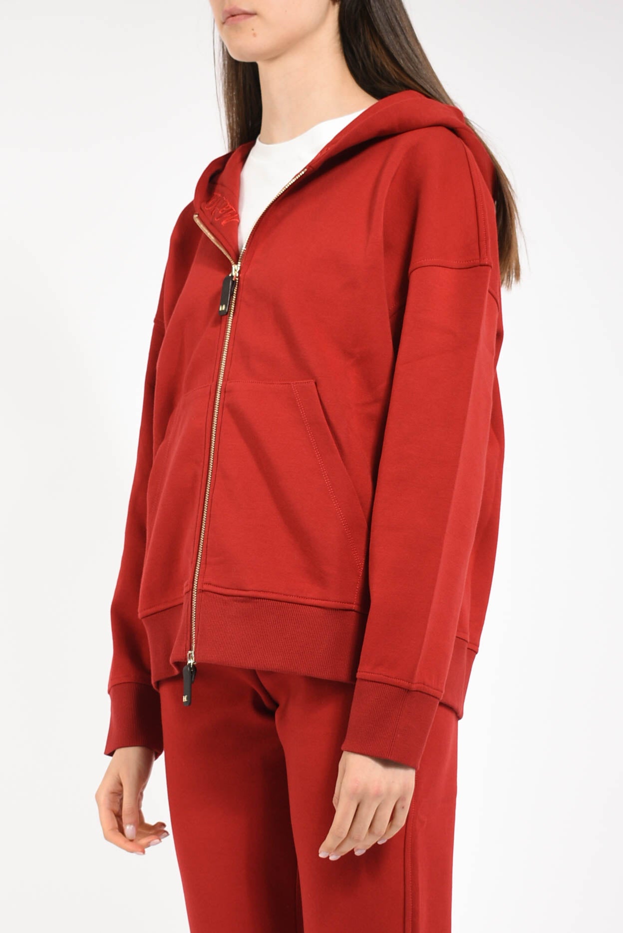 felpa con cappuccio modello siena