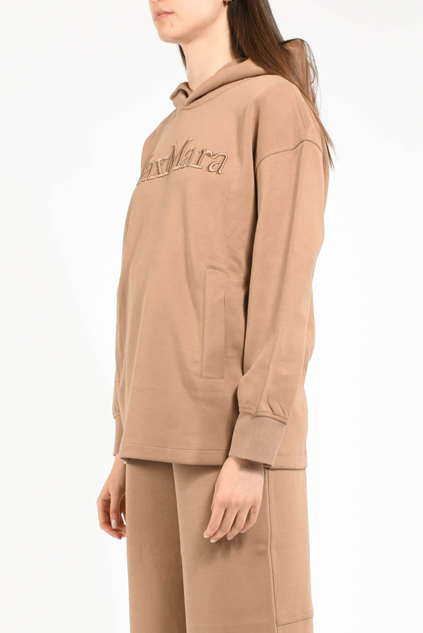 felpa con cappuccio modello visiera