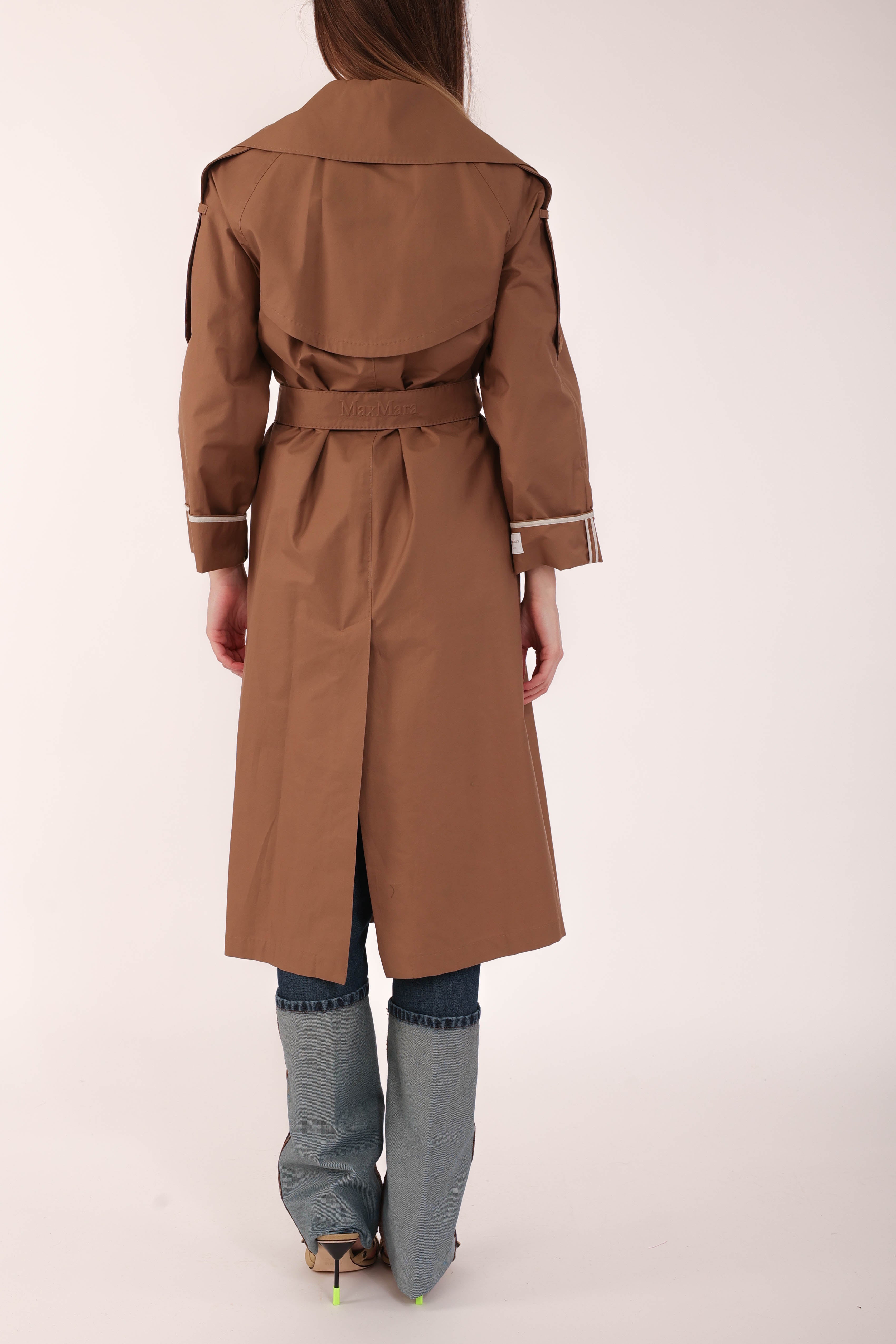 MAX MARA THE CUBE trench in twill utrench