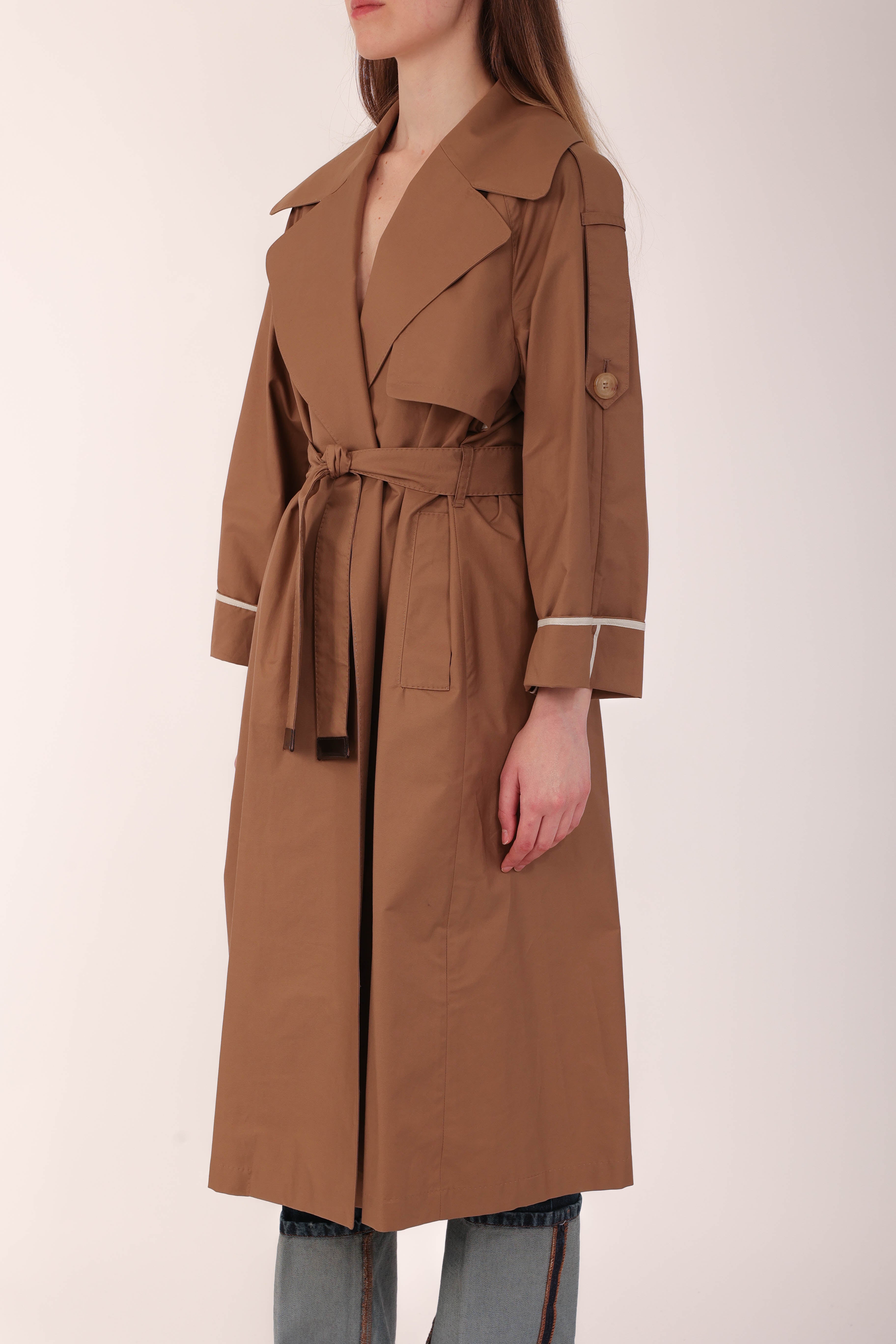 MAX MARA THE CUBE trench in twill utrench