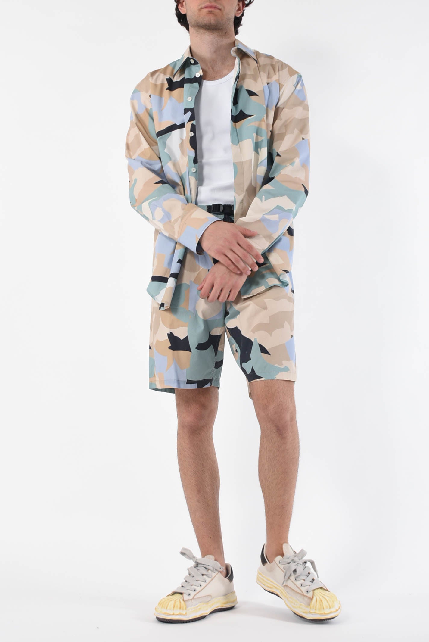 MSGM Bermuda camouflage in cotone