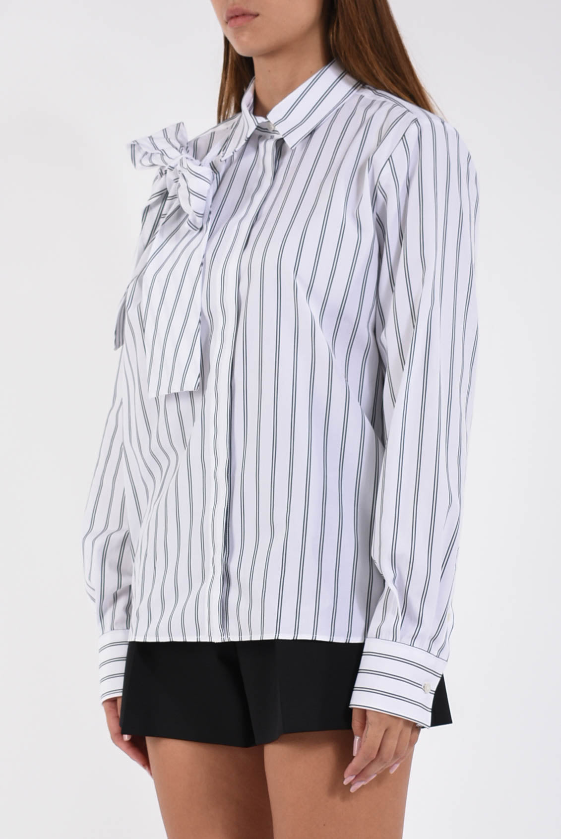 camicia in cotone a righe