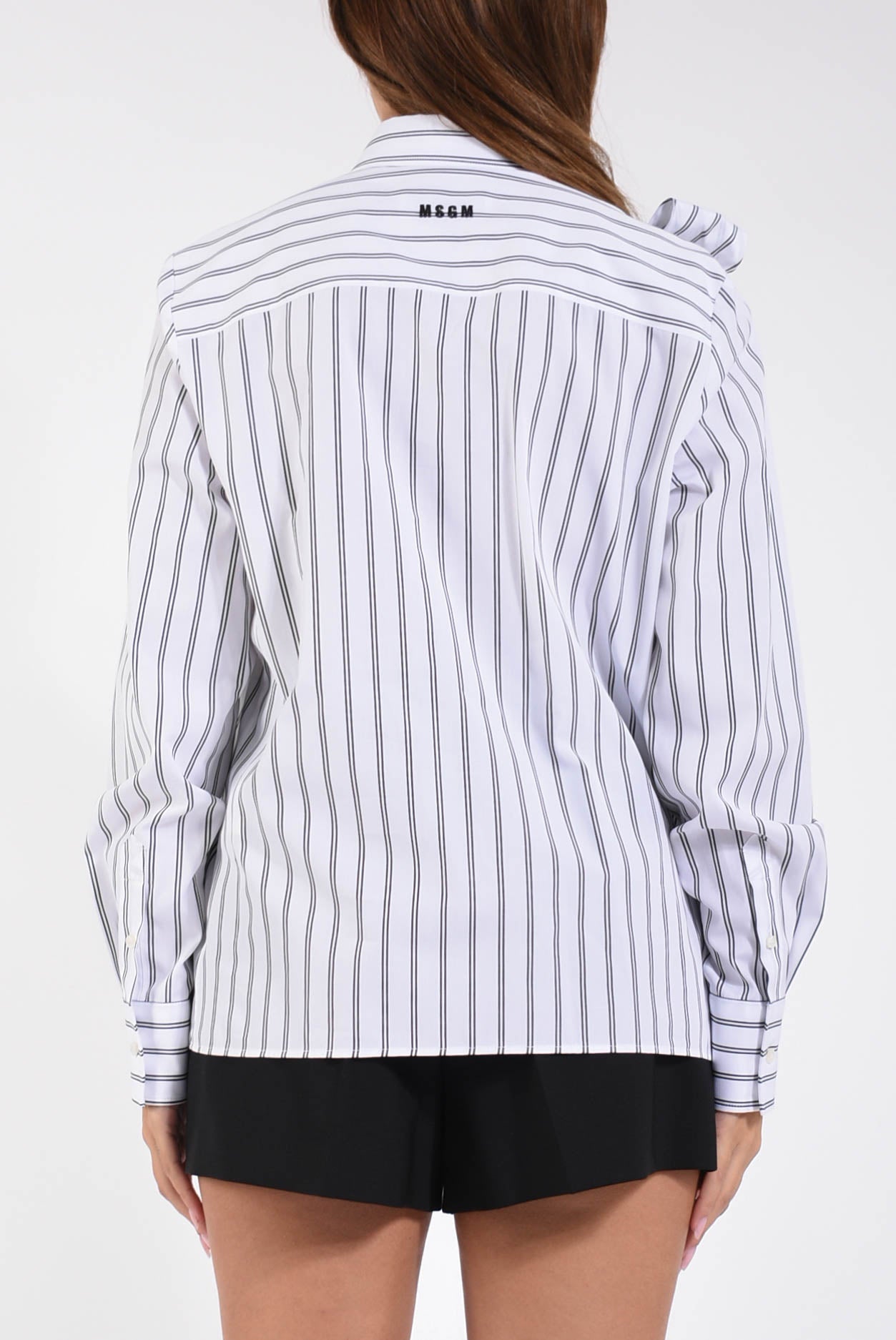 camicia in cotone a righe