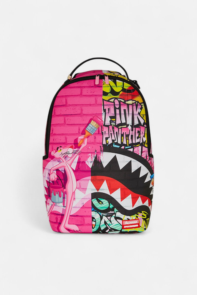 zaino Pink Panther Painting Over Graffiti