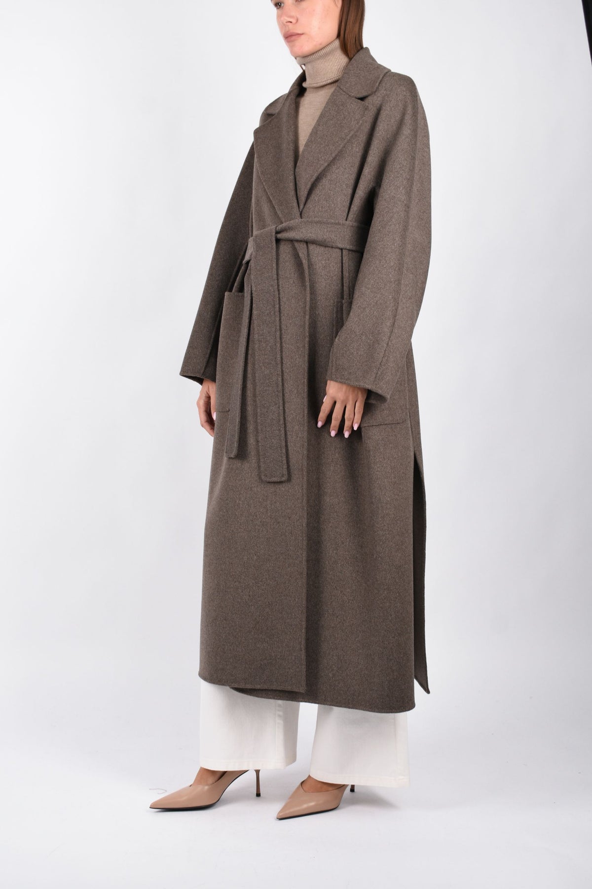 Cappotto lungo in lana double  SMMPEONIE 2629016113600