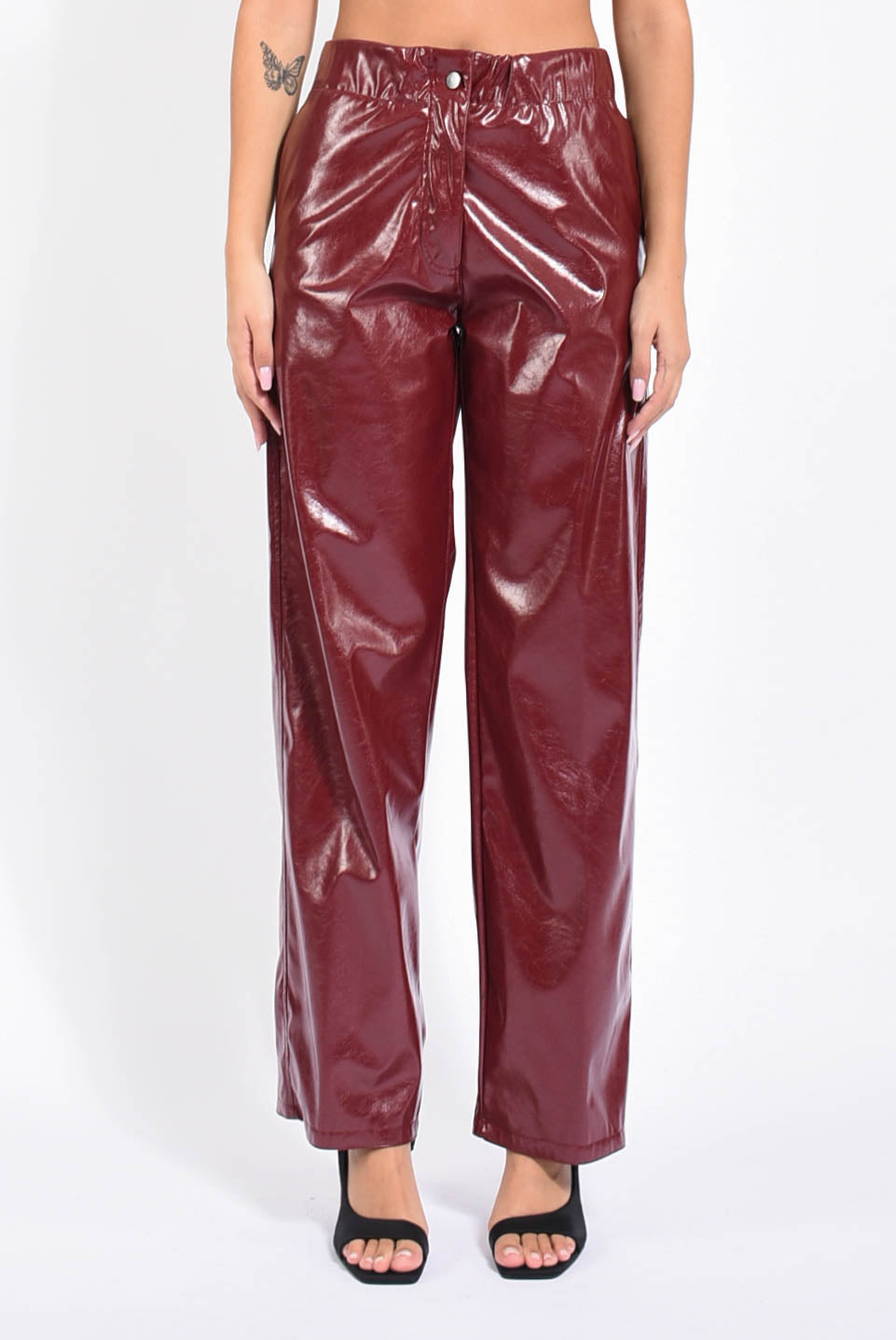 Pantaloni Effetto Vernice