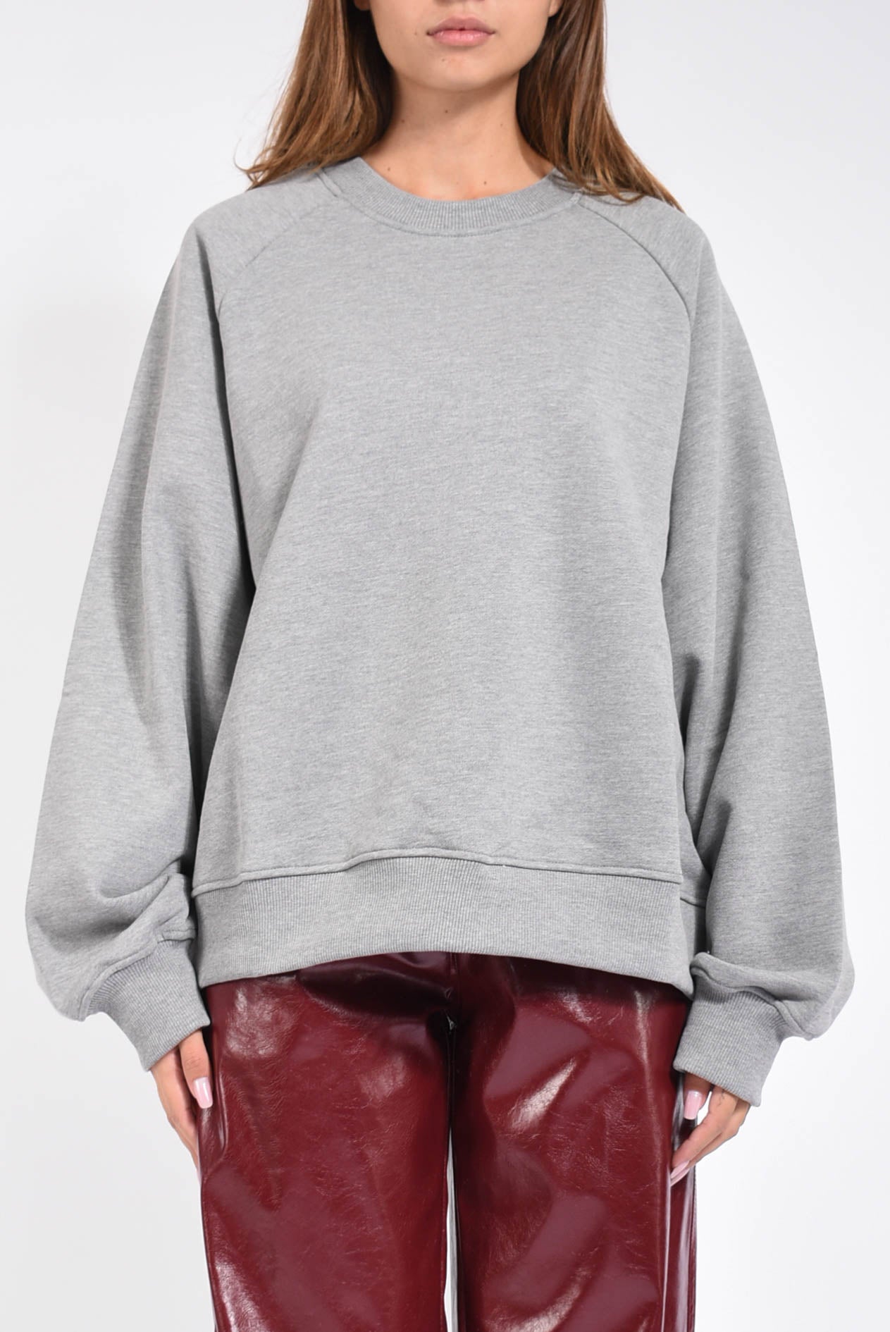 felpa girocollo con stampa retro