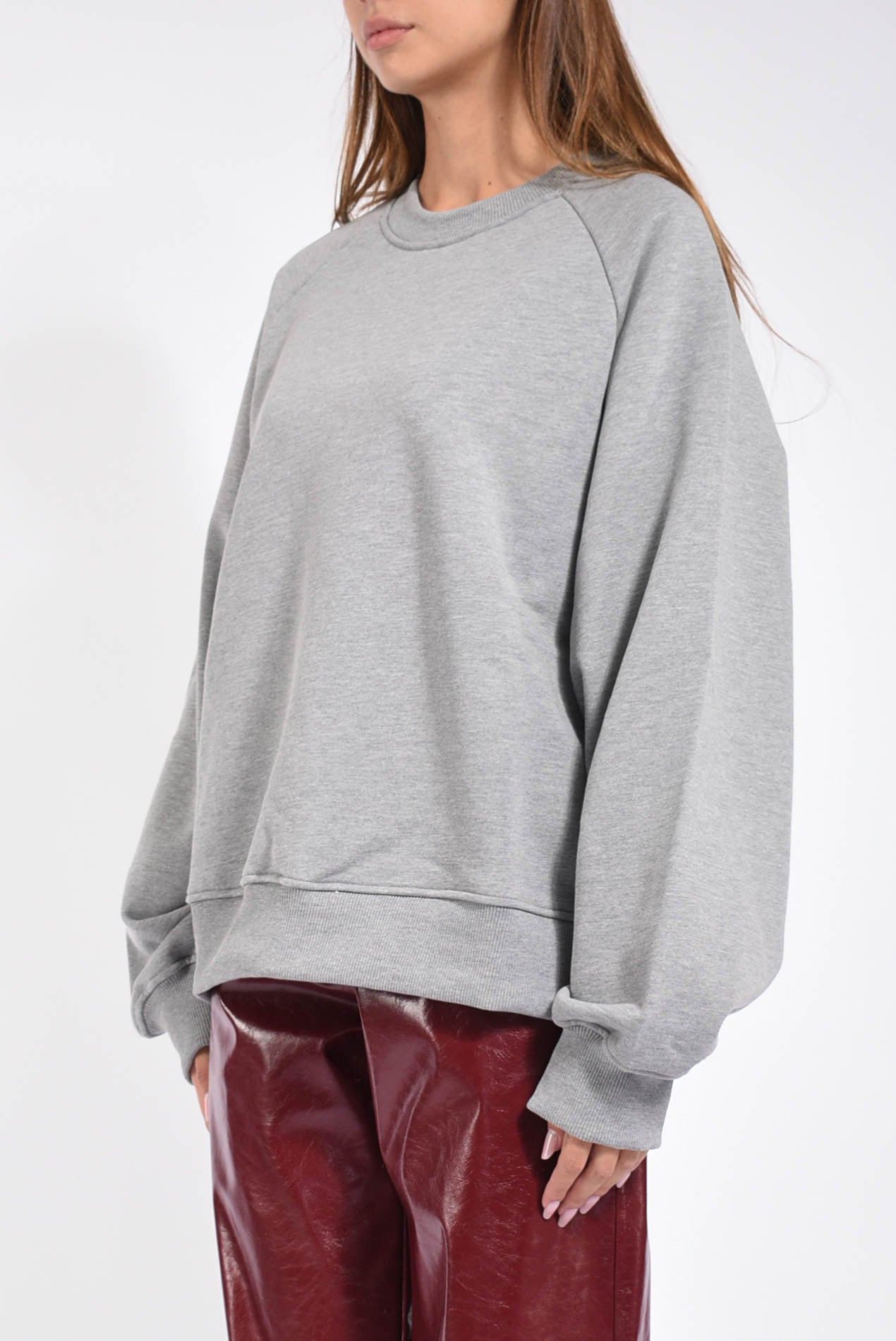 felpa girocollo con stampa retro