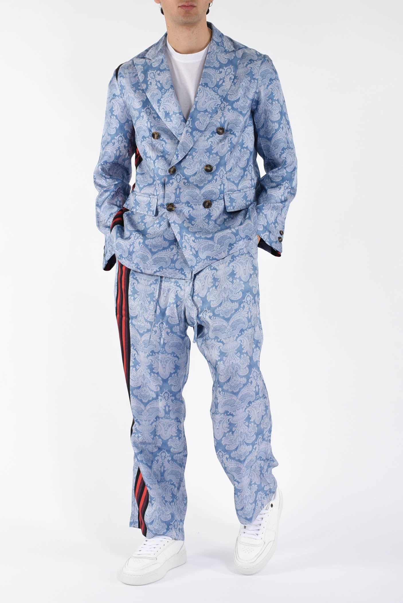 Giacca fantasia in seta