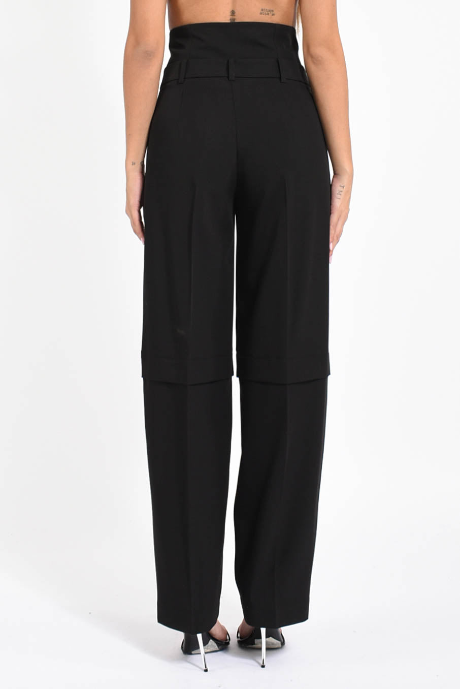 Pantaloni baggy con corsetto