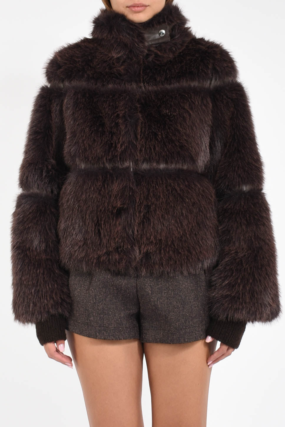 Giubbino corto in ecofur