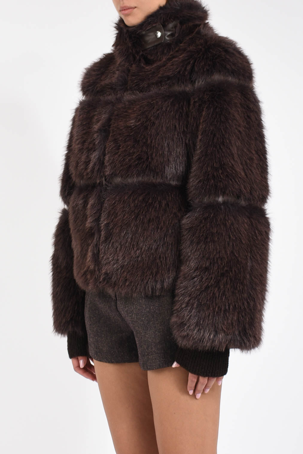 Giubbino corto in ecofur