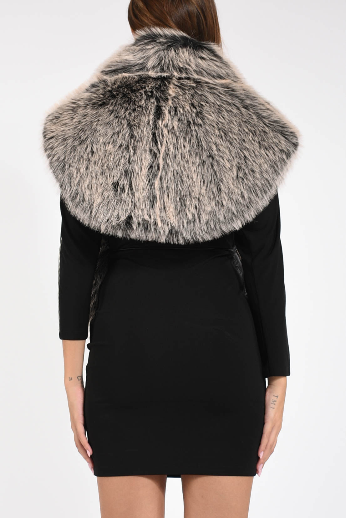 cappa in ecopelliccia reversibile