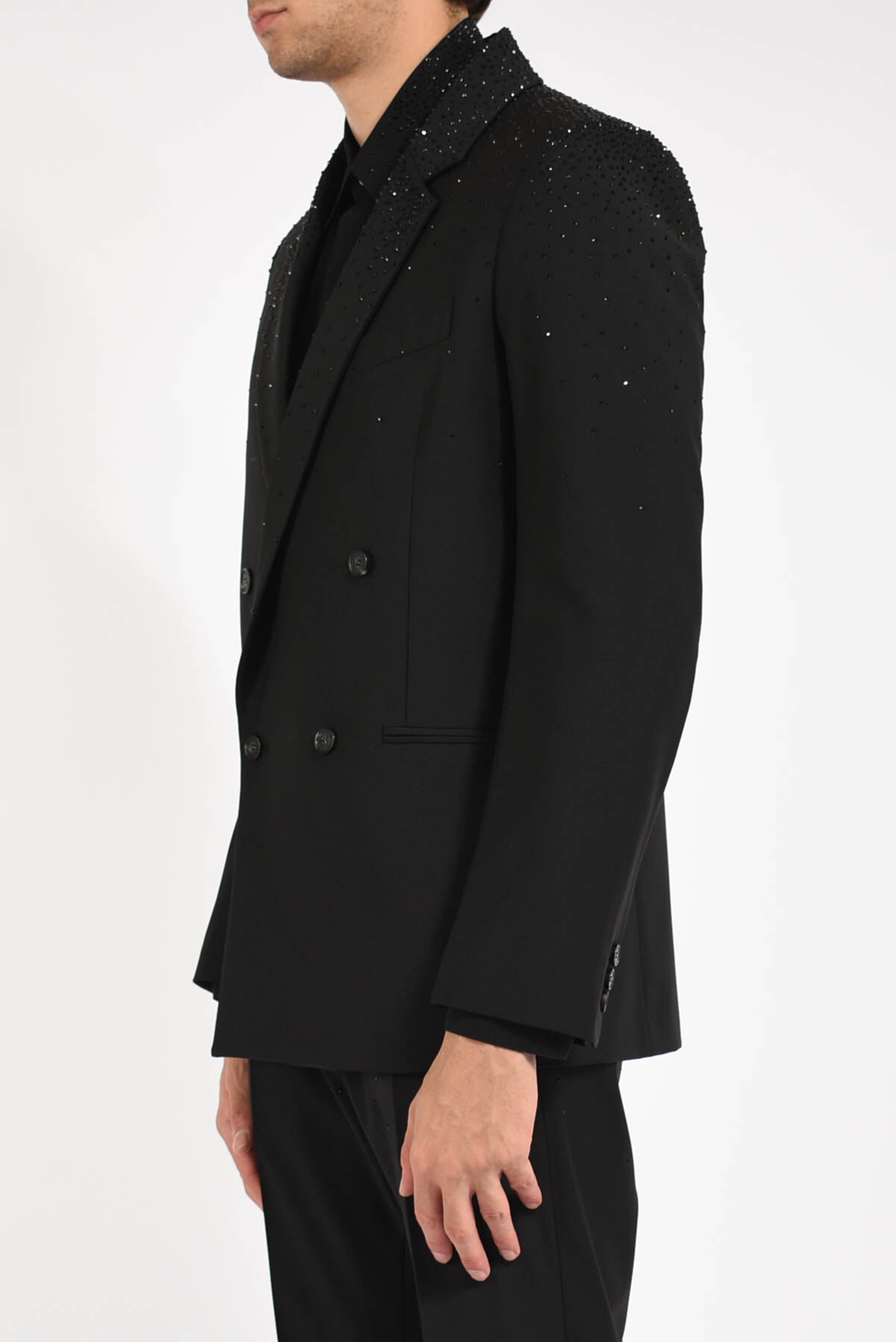 Giacca monopetto con applicazioni