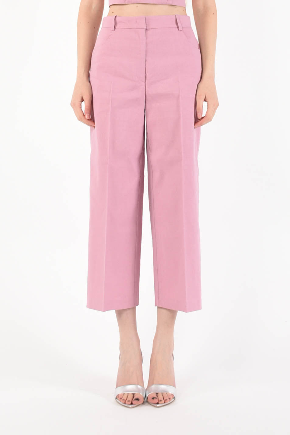 PINKO pantaloni cropped protesilao