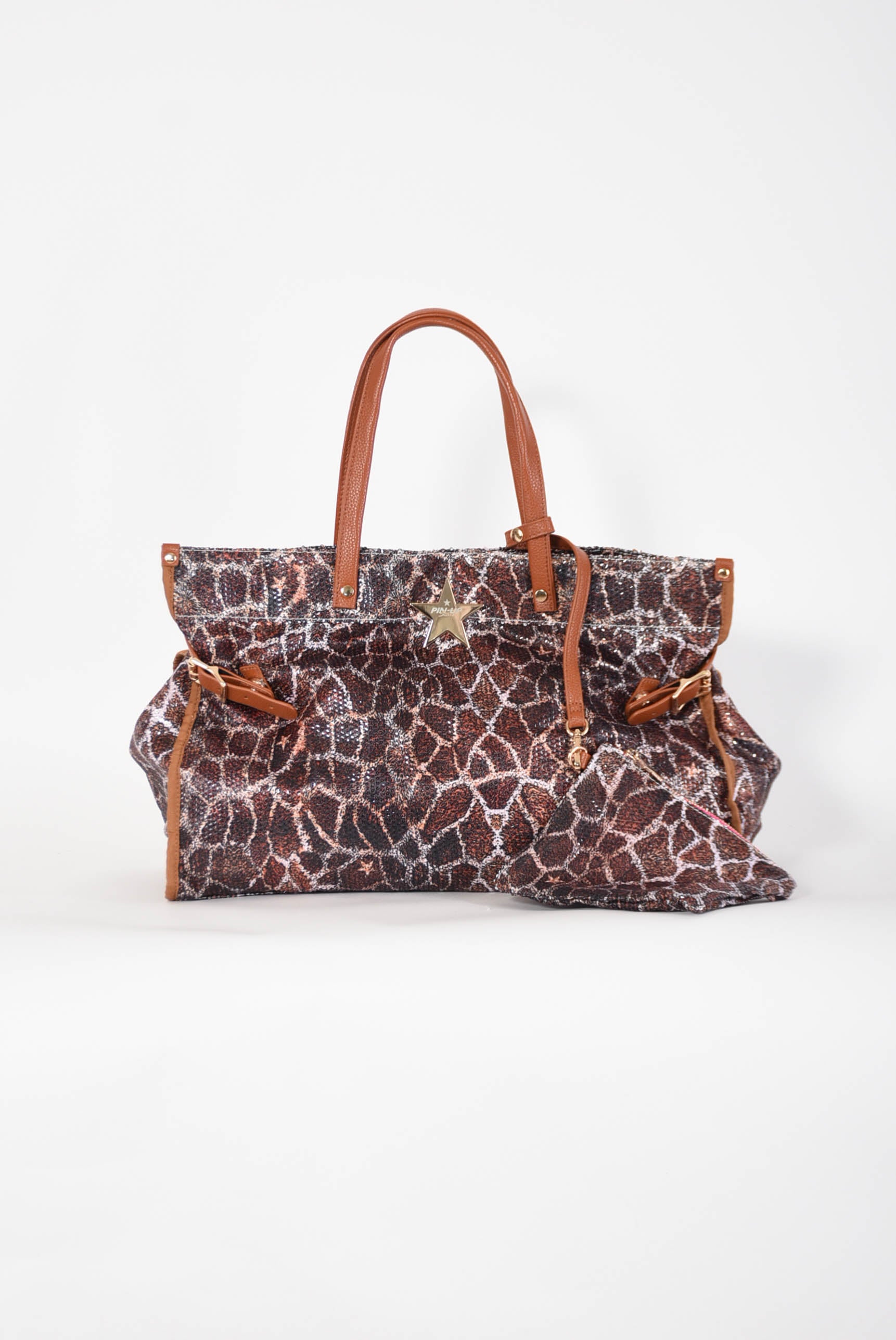 PIN UP borsa shopper stampa giraffa