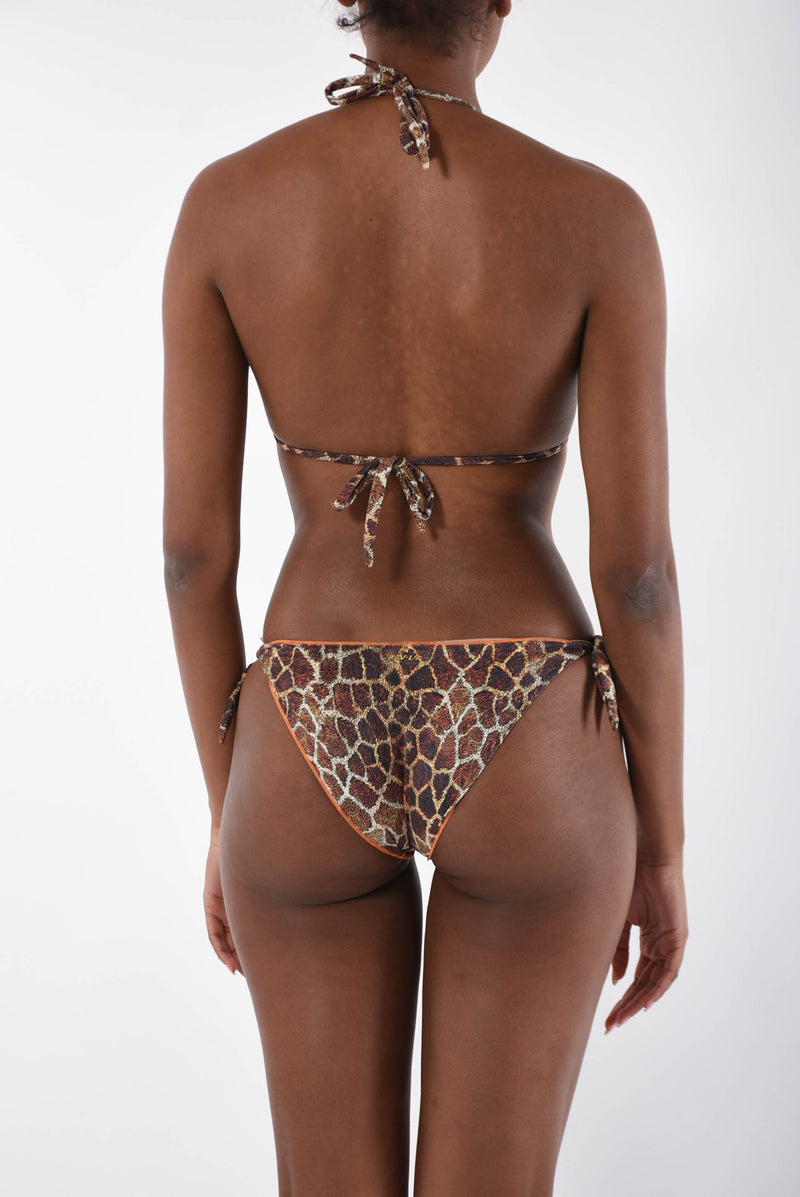 PIN UP bikini triangolo stampa giraffa